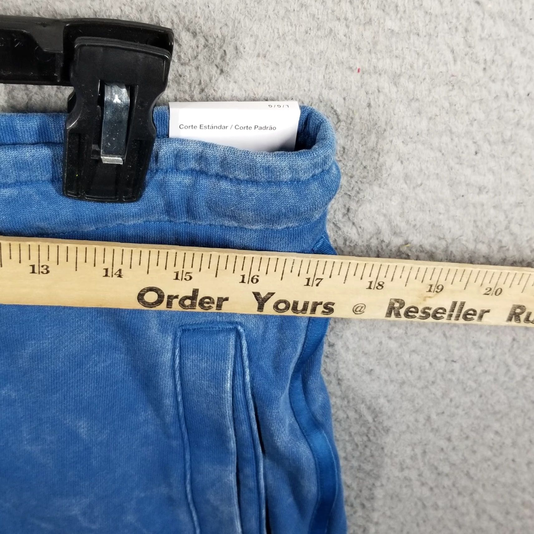 Nike Nike Air Jordan Women's Fleece Shorts Athletic Casual 80s 90s Logo Large Blue Size 36" / US 14 / IT 50 - 6 Thumbnail