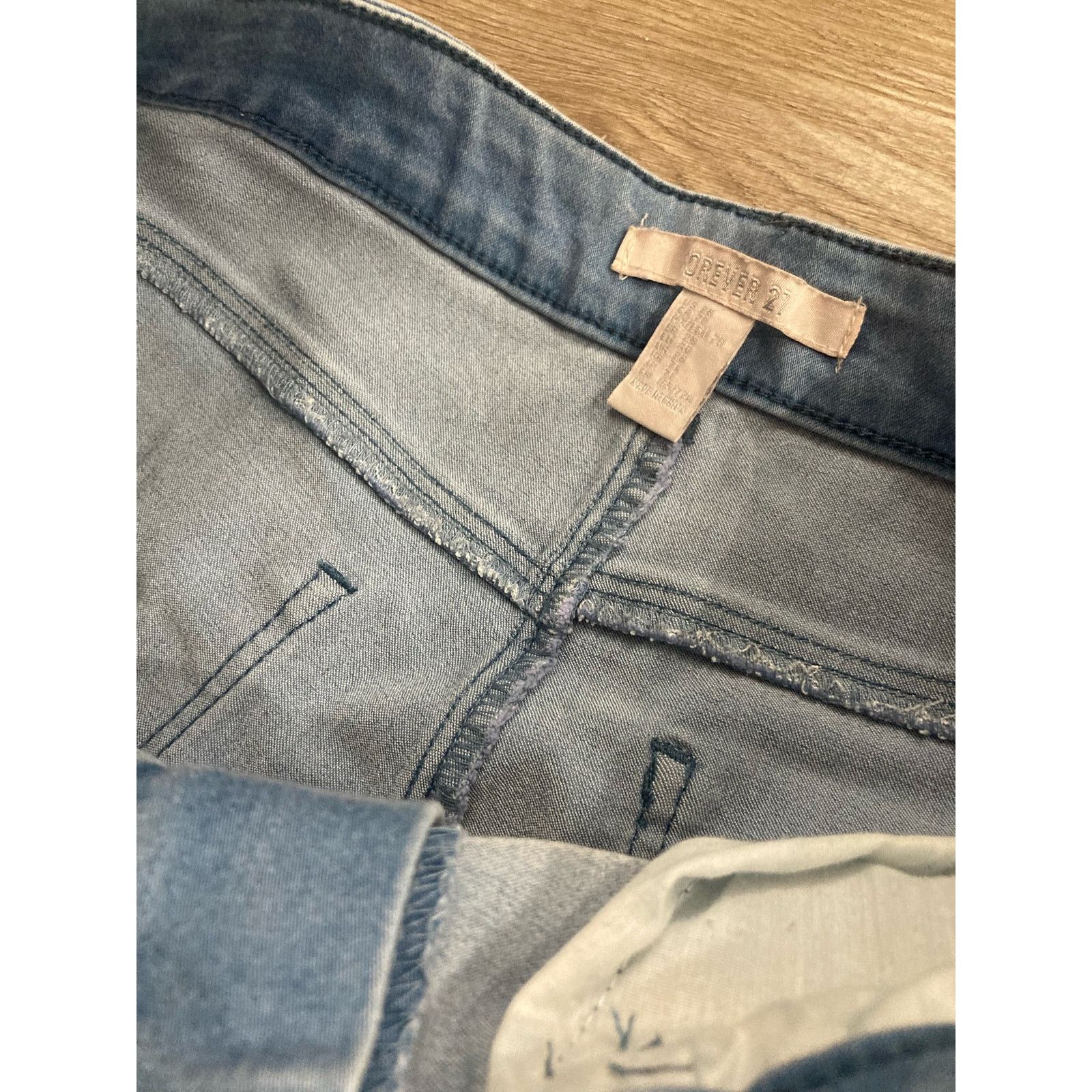 Forever 21 Forever 21 Women's Blue Straight Leg Jeans Size 30 Classic Size 28" / US 6 / IT 42 - 11 Thumbnail