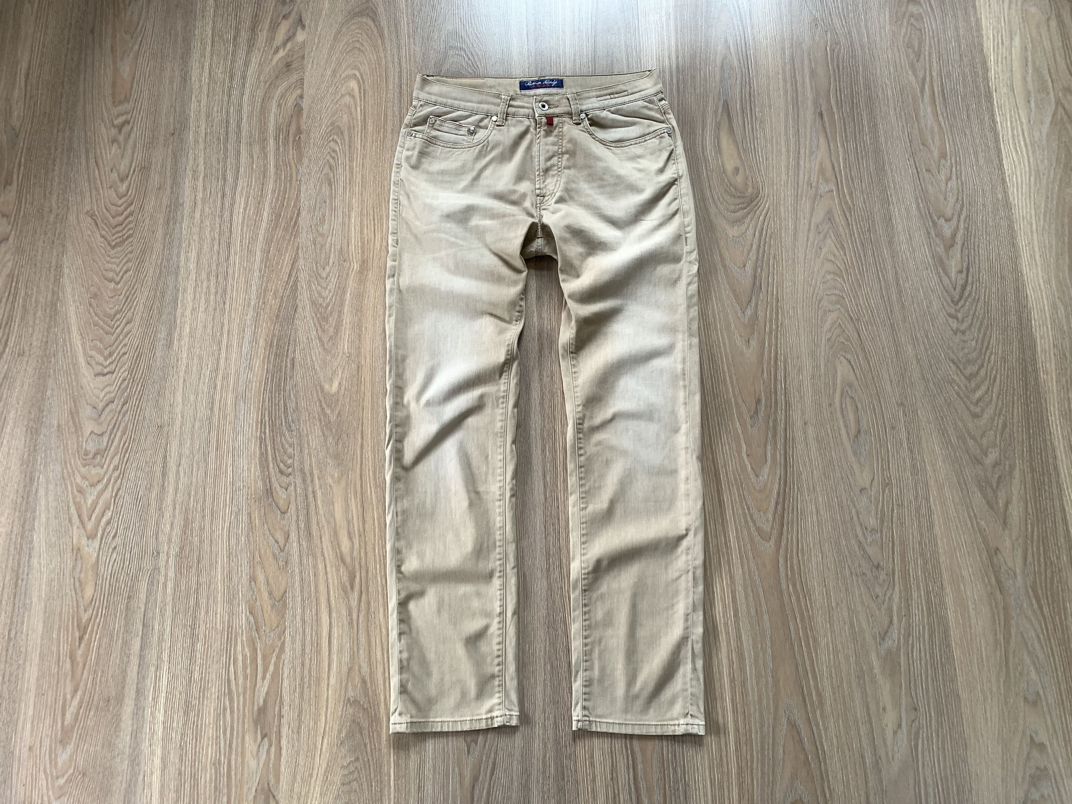 Designer × Pierre Cardin Pierre Cardin Premium Selvedge Beige Jeans Size US 33 - 15 Thumbnail