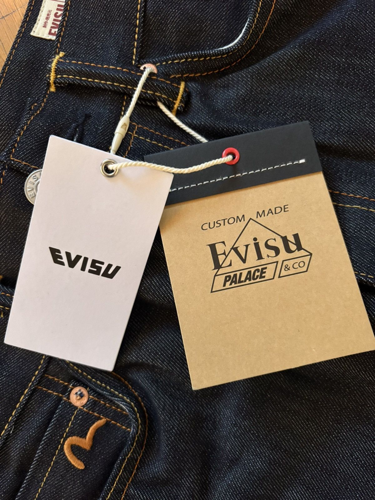 Evisu × Palace PALACE EVISU P90 BAGGY JEAN INDIGO Size US 28 / EU 44 - 3 Thumbnail
