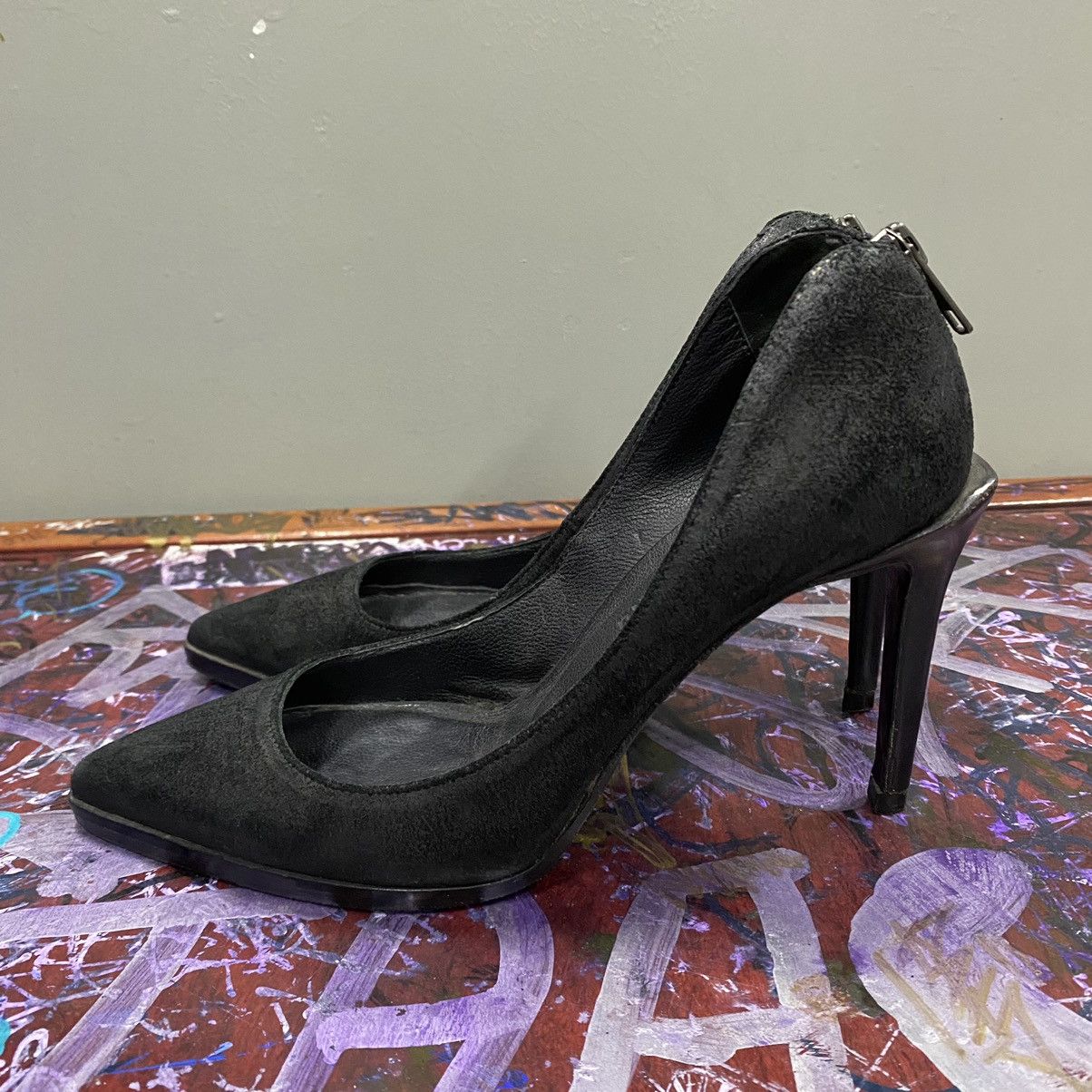 Helmut Lang Archive helmut lang suede metal accent stiletto heels Size US 5.5 / IT 35.5 - 5 Thumbnail