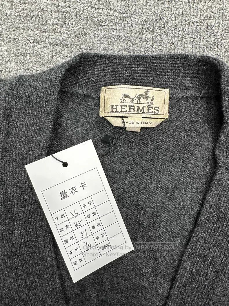 Hermes Hermes Cashmere knitted cardigan Size US XS / EU 42 / 0 - 3 Thumbnail