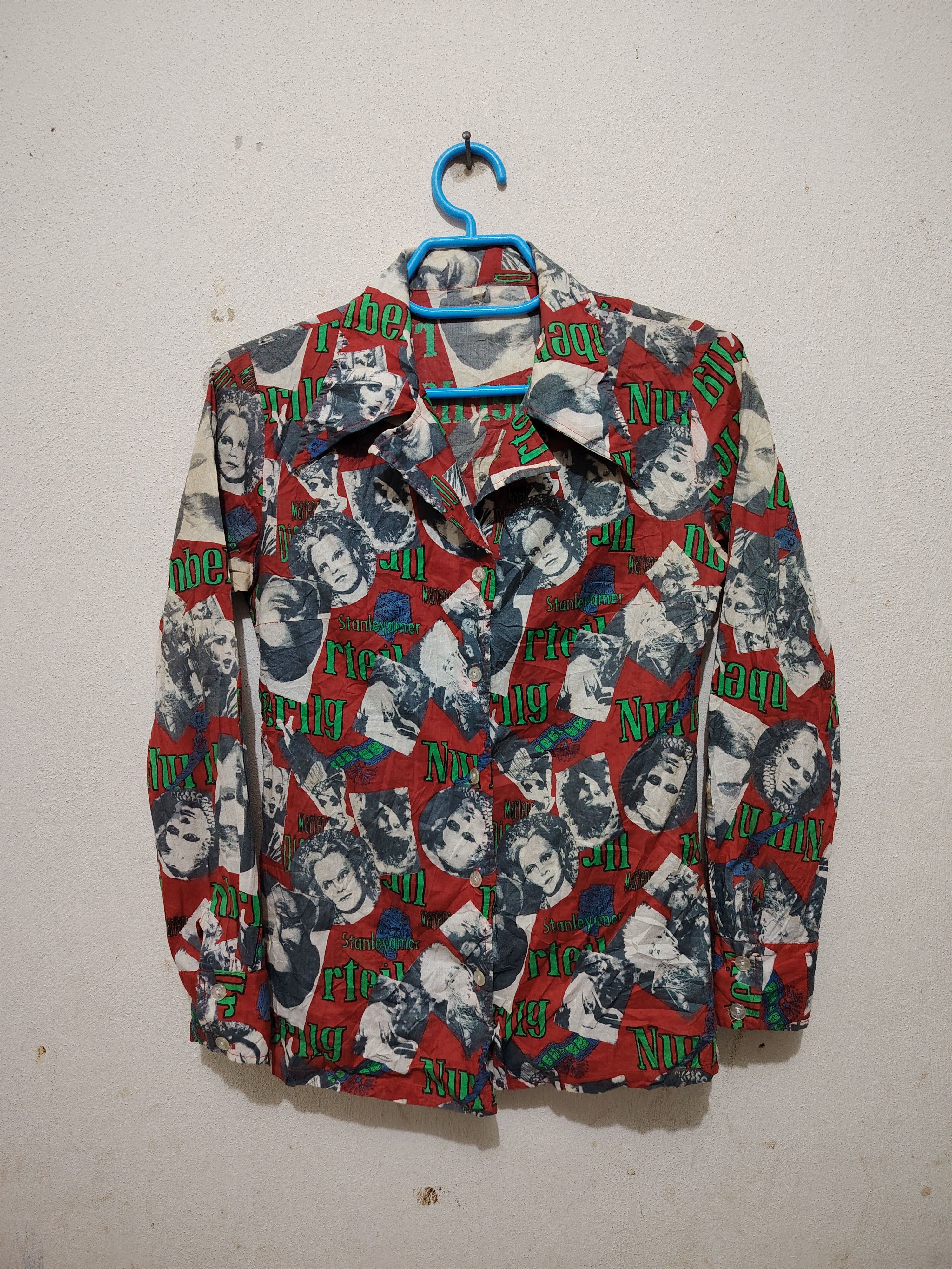 Vintage Rare!!! art celebrity design full printed shirt button up Size XS / US 0-2 / IT 36-38 - 1 Thumbnail