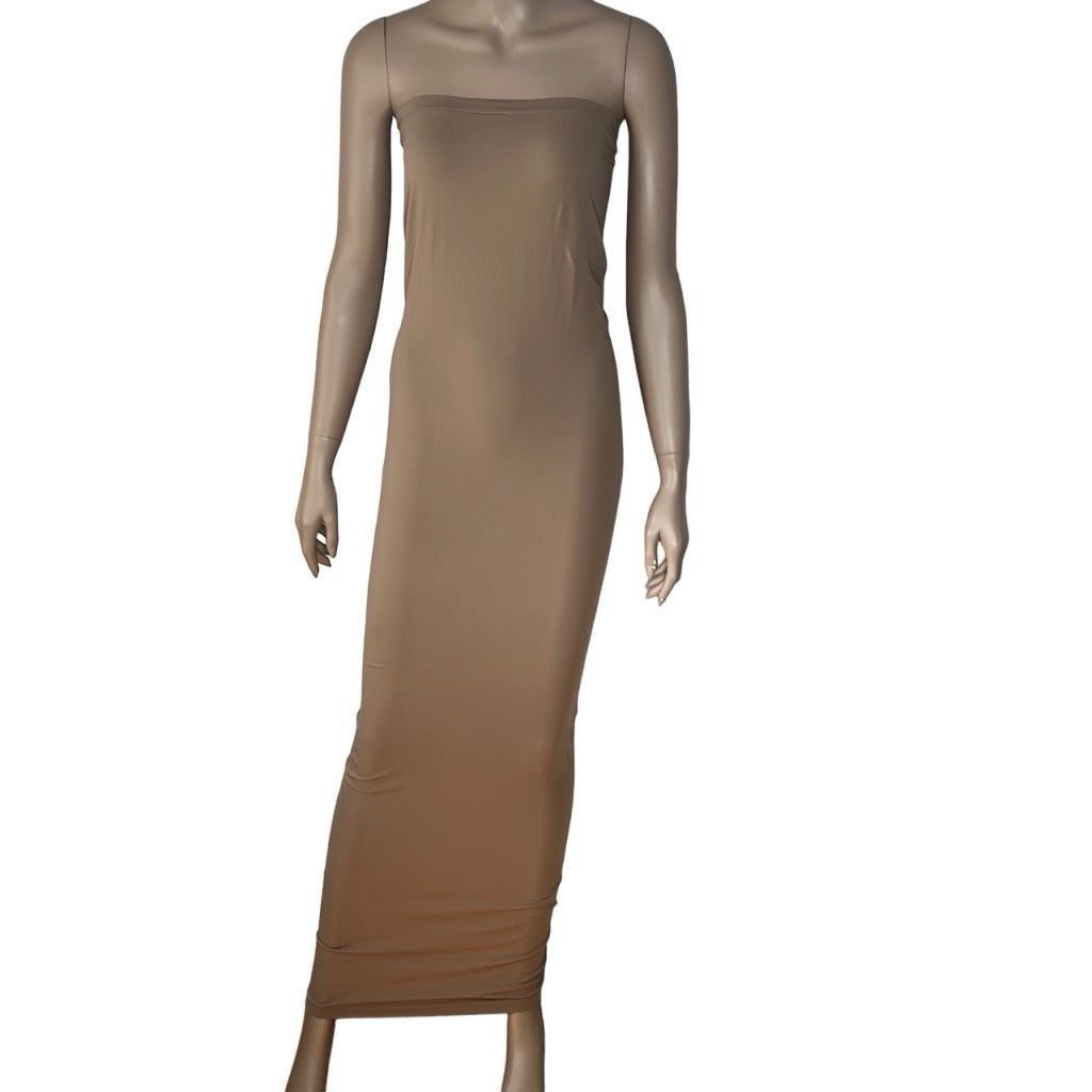 Wolford NWT Wolford Fatal Dress Latte L Neutral Nude Size L / US 10 / IT 46 - 11 Thumbnail