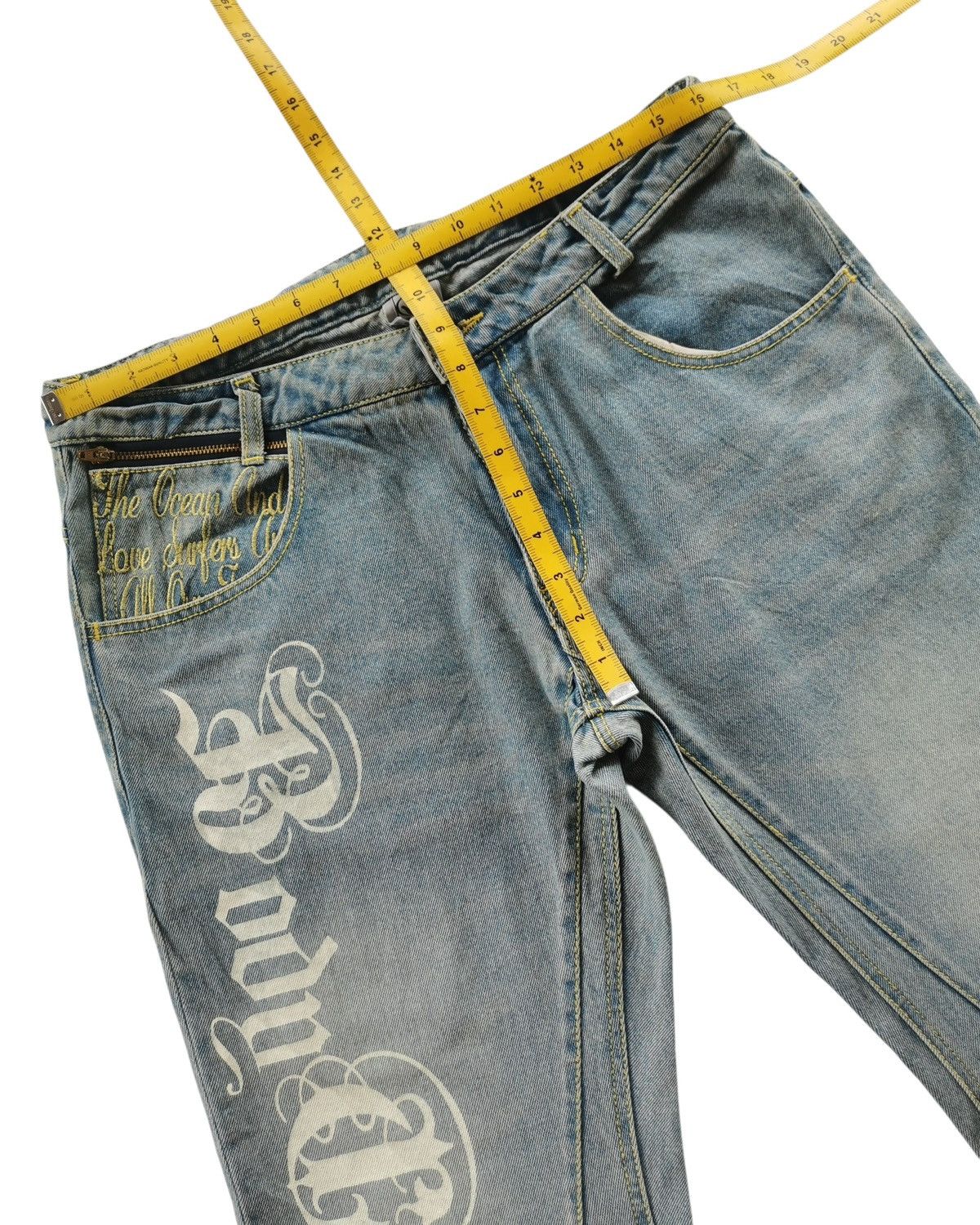 Vintage Body Glove Distressed Bootcut,Flared Jeans