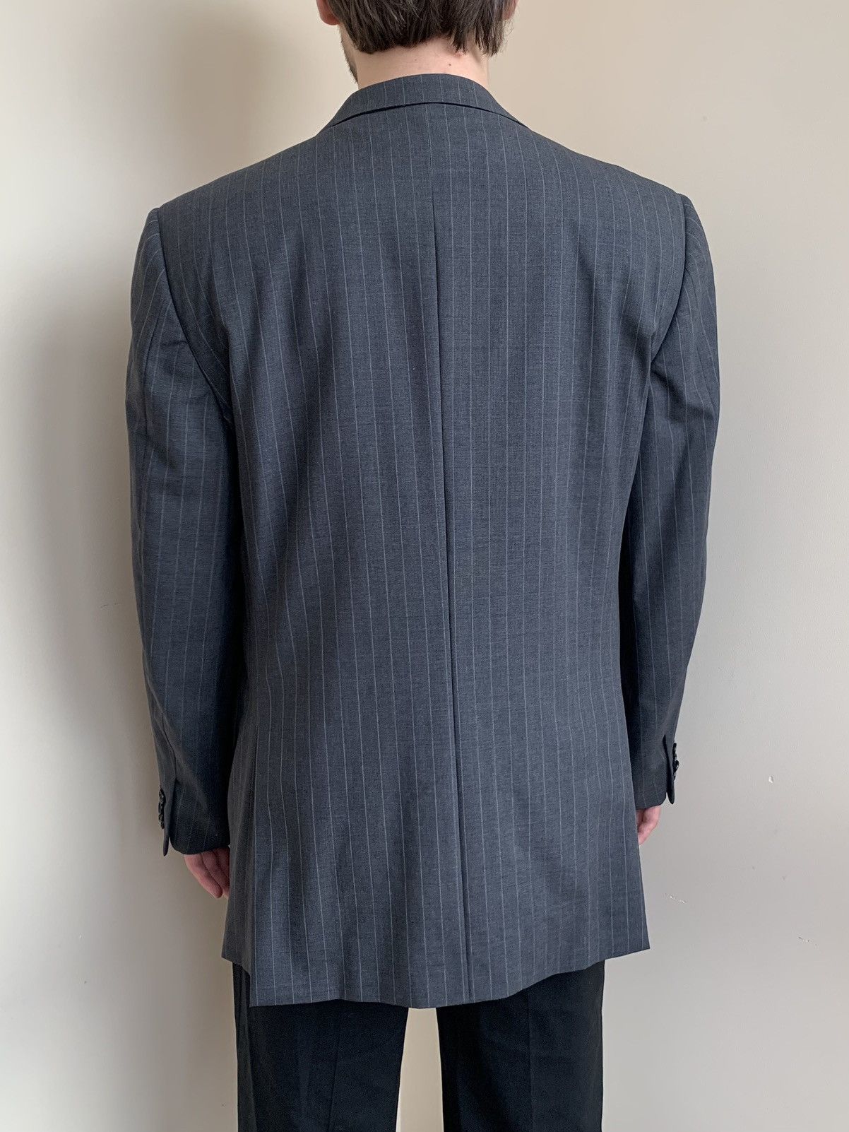 Ermenegildo Zegna Ermenegildo Zegna Striped Wool Blazer Vintage 90s 52 IT Size 42R - 4 Thumbnail