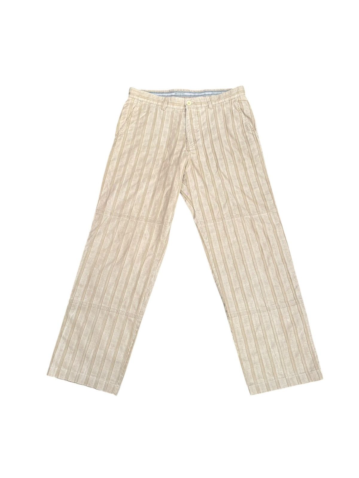 Designer × Hugo Boss × Vintage Vintage Hugo Boss Stripes Trouser Size US 34 / EU 50 - 1 Thumbnail