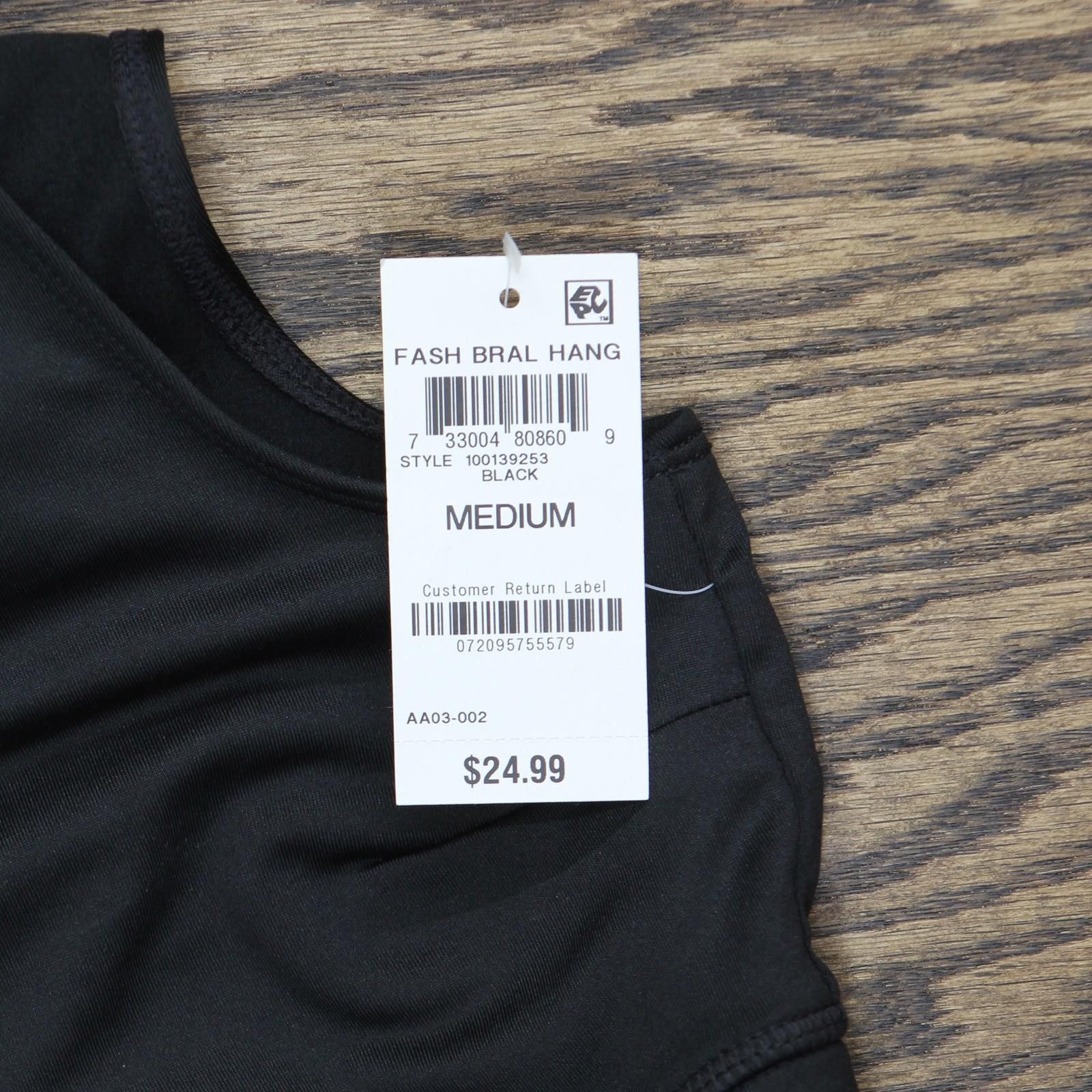 Jennifer Lopez Nwt Jenni Womens Square-neck Bralette 100139253 Black M Size ONE SIZE - 3 Thumbnail