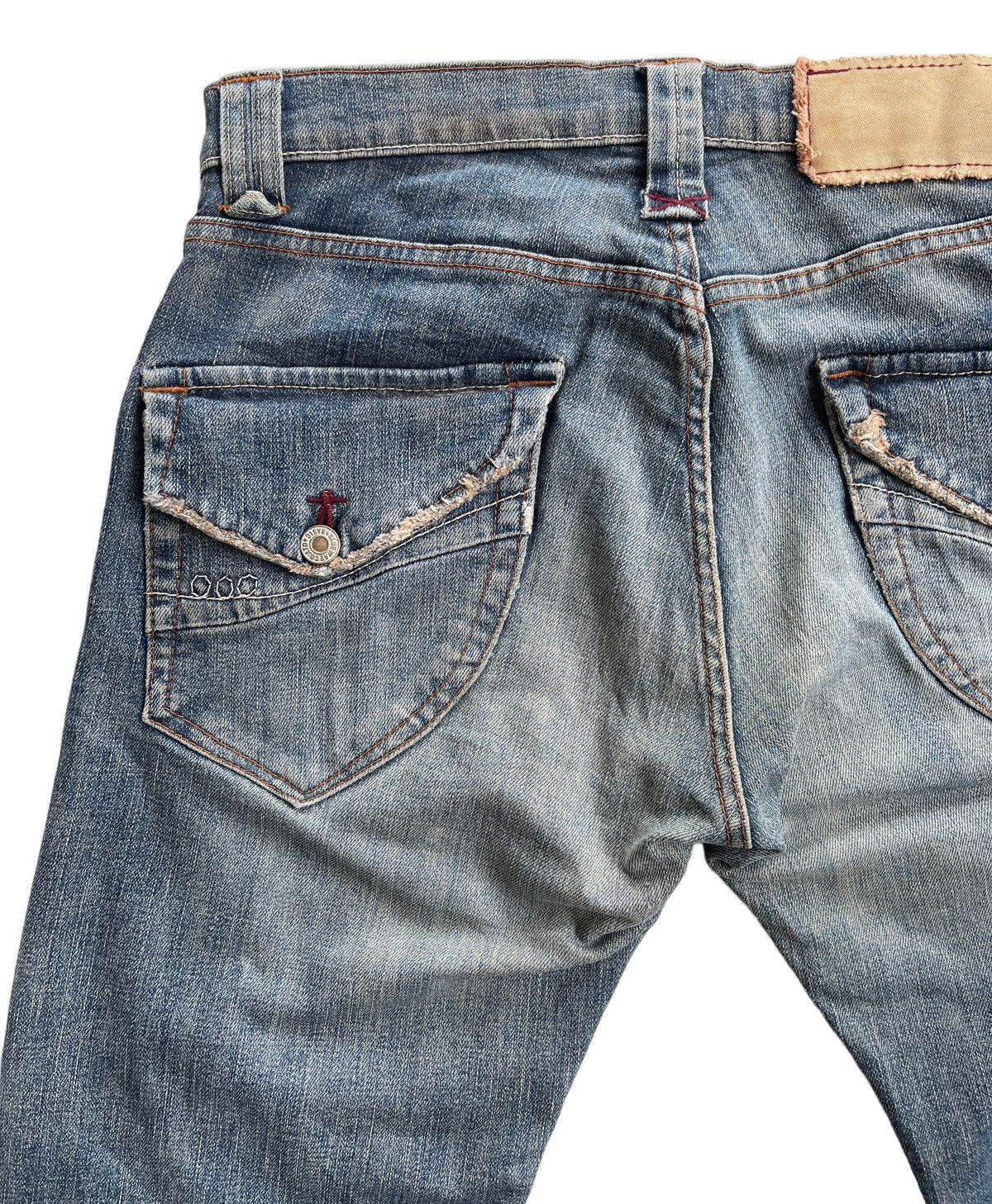 Japanese Brand Vintage Blue Way Flare Distressed Denim Size US 31 - 11 Thumbnail