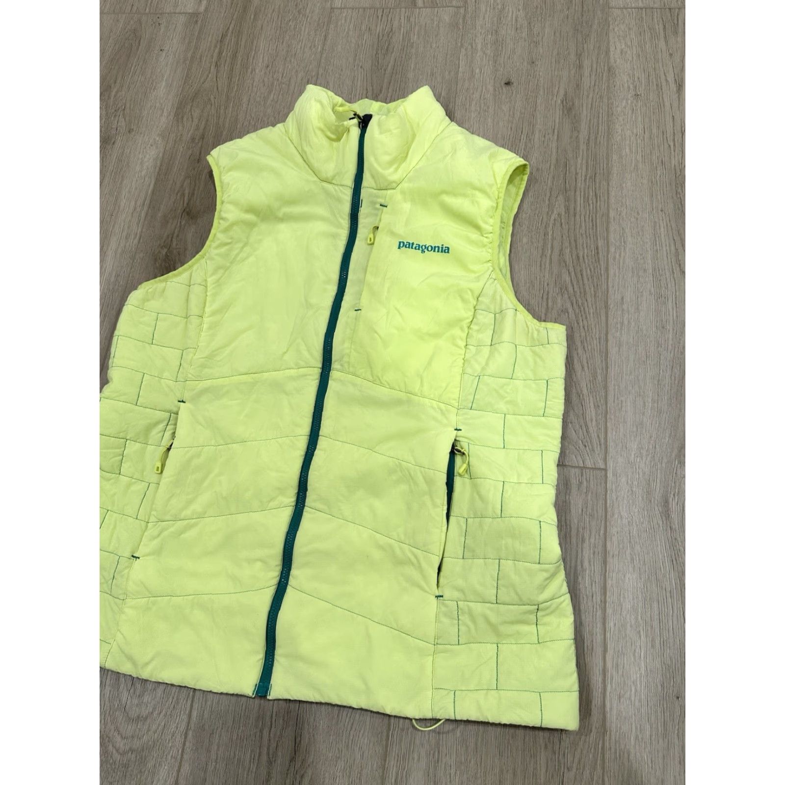 Patagonia PATAGONIA Vest Womens XL Yellow Nano-Air Light Hybrid All Seasons Full Zip Bodywarmer Breathable Insulated Logo 84275 Size XL / US 12-14 / IT 48-50 - 2 Thumbnail