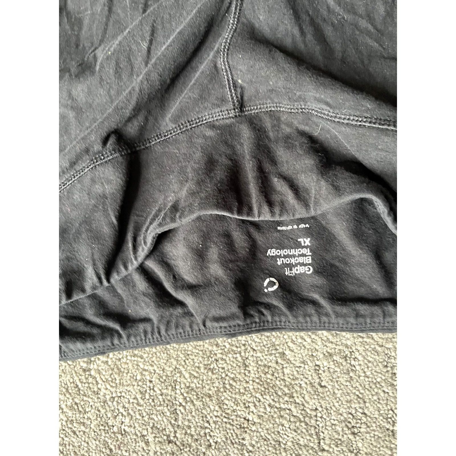 Vintage Gapfit Blackout Technology Leggings Regular Size XL Black Yoga Athletic Women's Size 40" / US 18 - 5 Thumbnail