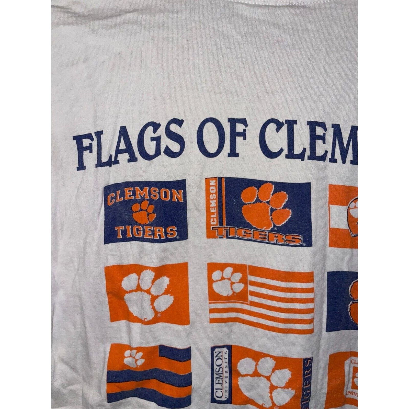 NCAA Vintage Clemson Long Sleeve Shirt Flags of College Tee Small Size US S / EU 44-46 / 1 - 8 Thumbnail