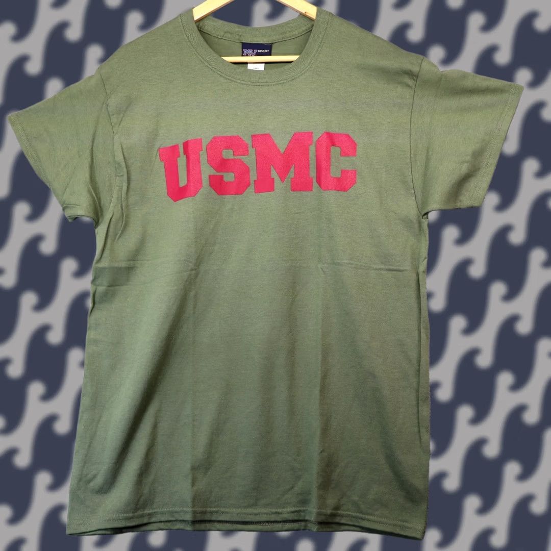 Olive MV Sport USMC T-Shirt Large Green Mens NWT Size US L / EU 52-54 / 3 - 1 Thumbnail