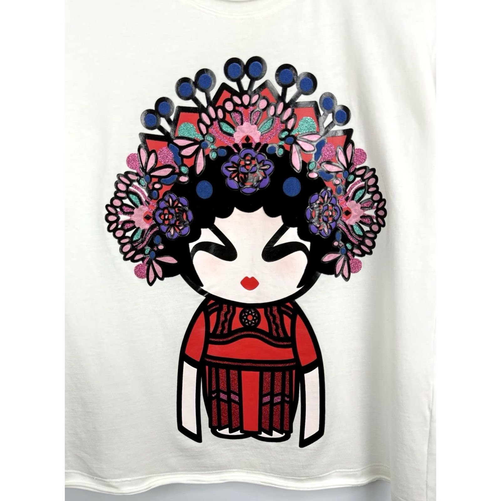 Vivienne Tam VIVIENNE TAM Chinese Doll Designer T-Shirt Rare White S Womens Shirt Size S / US 4 / IT 40 - 4 Thumbnail