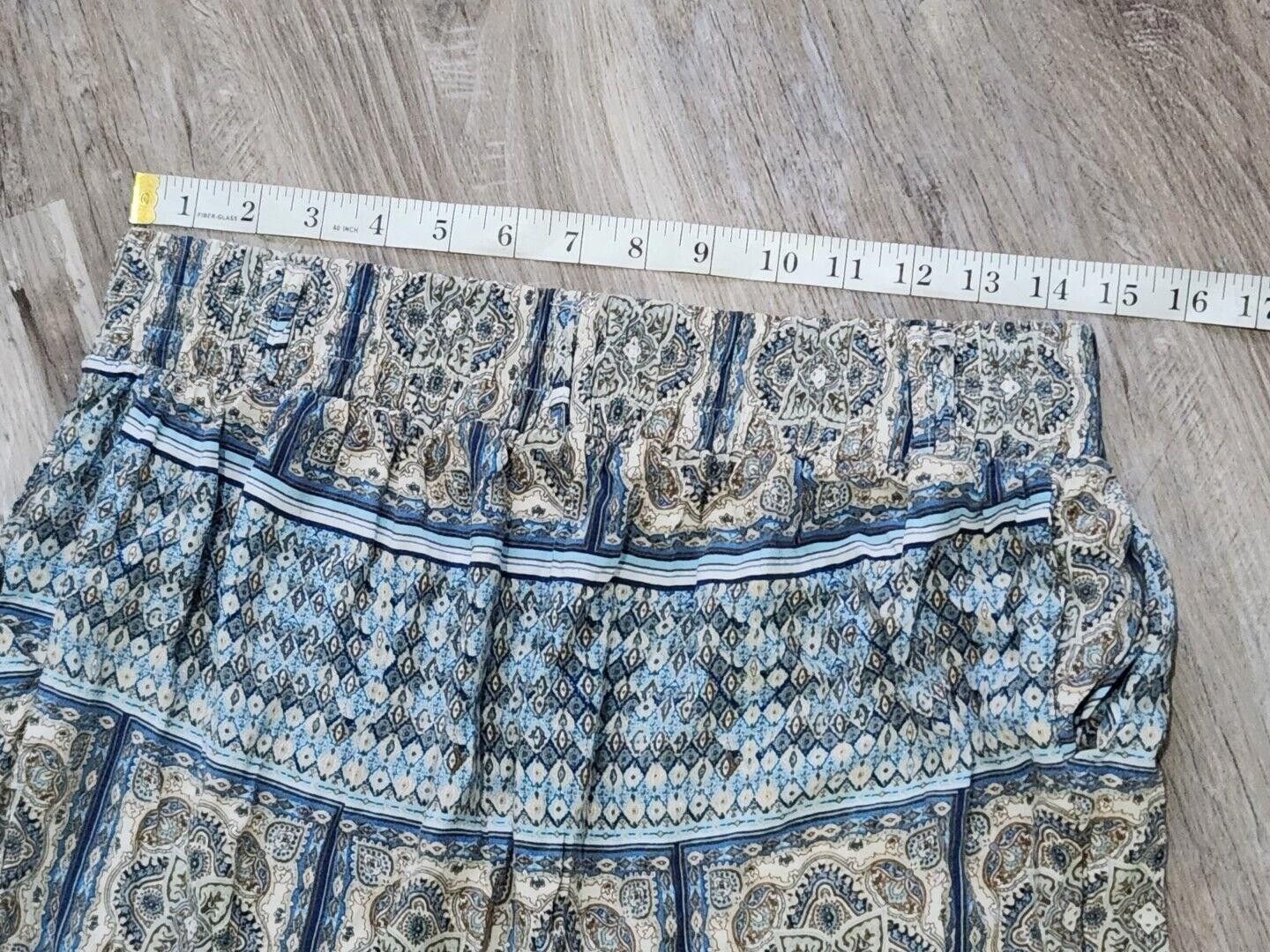 Designer One 5 One Pants Medium Boho Blue Hippie Harem Tapered Size 32" / US 10 / IT 46 - 5 Thumbnail