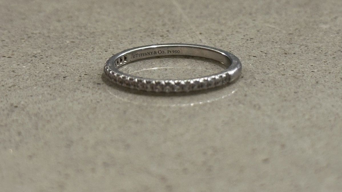 Tiffany & Co. Tiffany Soleste Half Eternity Ring in Platinum with Diamonds Size ONE SIZE - 7 Thumbnail