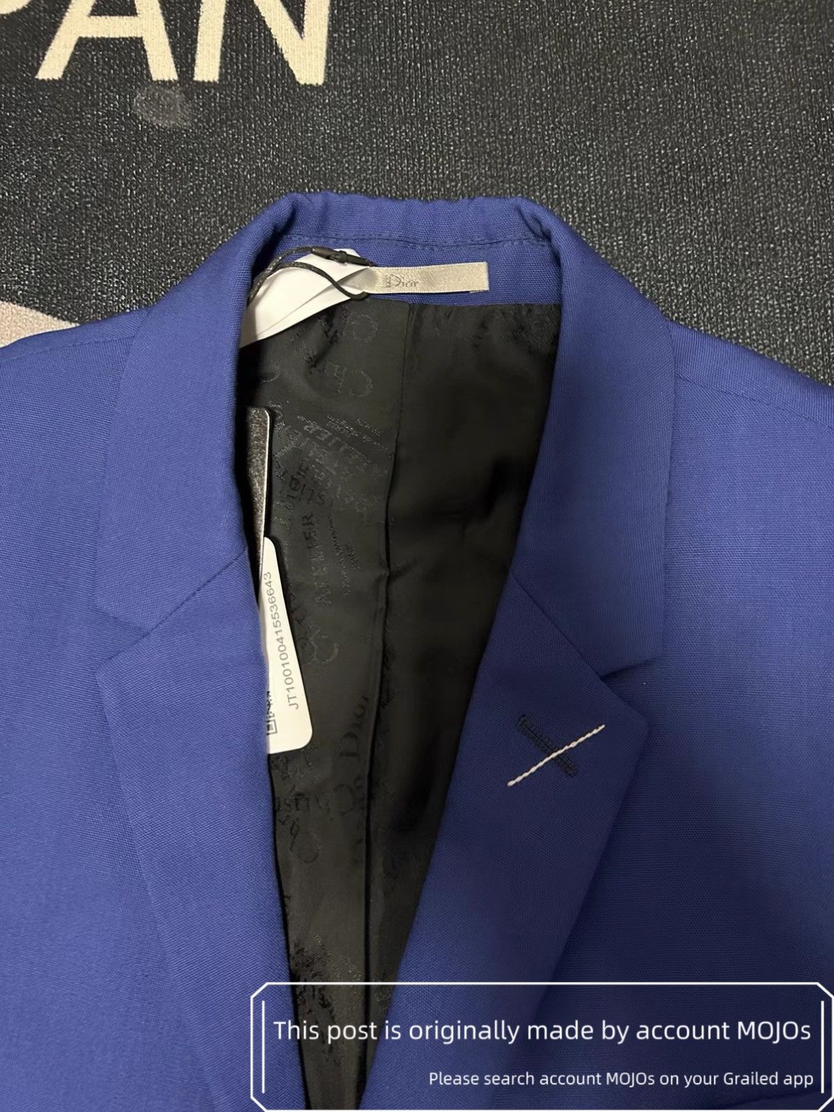 Dior Sz 46 Dior Lighting Blue Blazer mojos1123 Size US S / EU 44-46 / 1 - 2 Thumbnail
