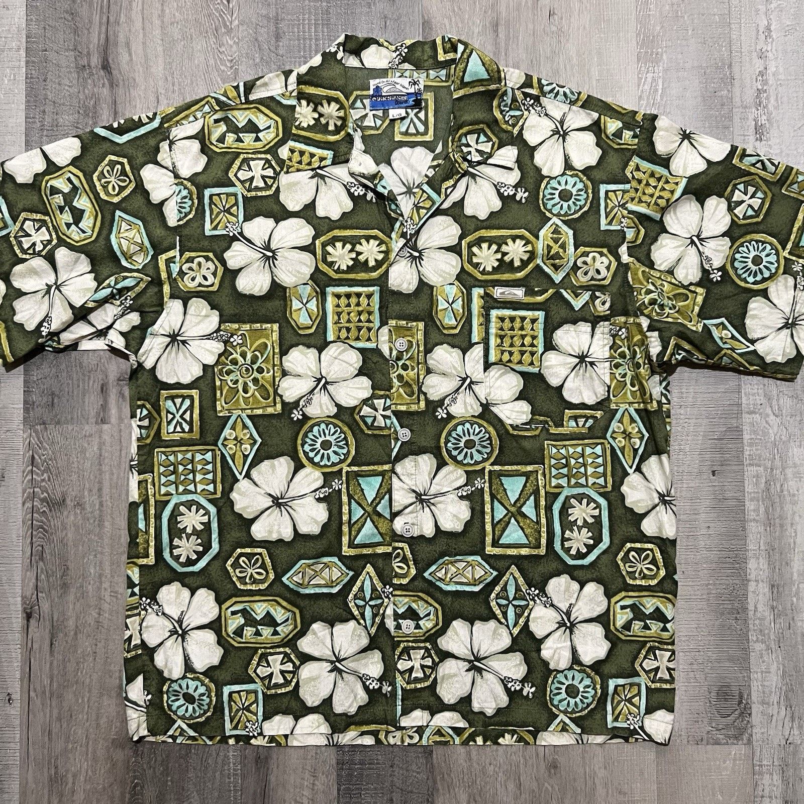 Quiksilver QUIKSILVER Country Board Hawaiian Shirt Aloha Surf Button Up Size US L / EU 52-54 / 3 - 1 Thumbnail