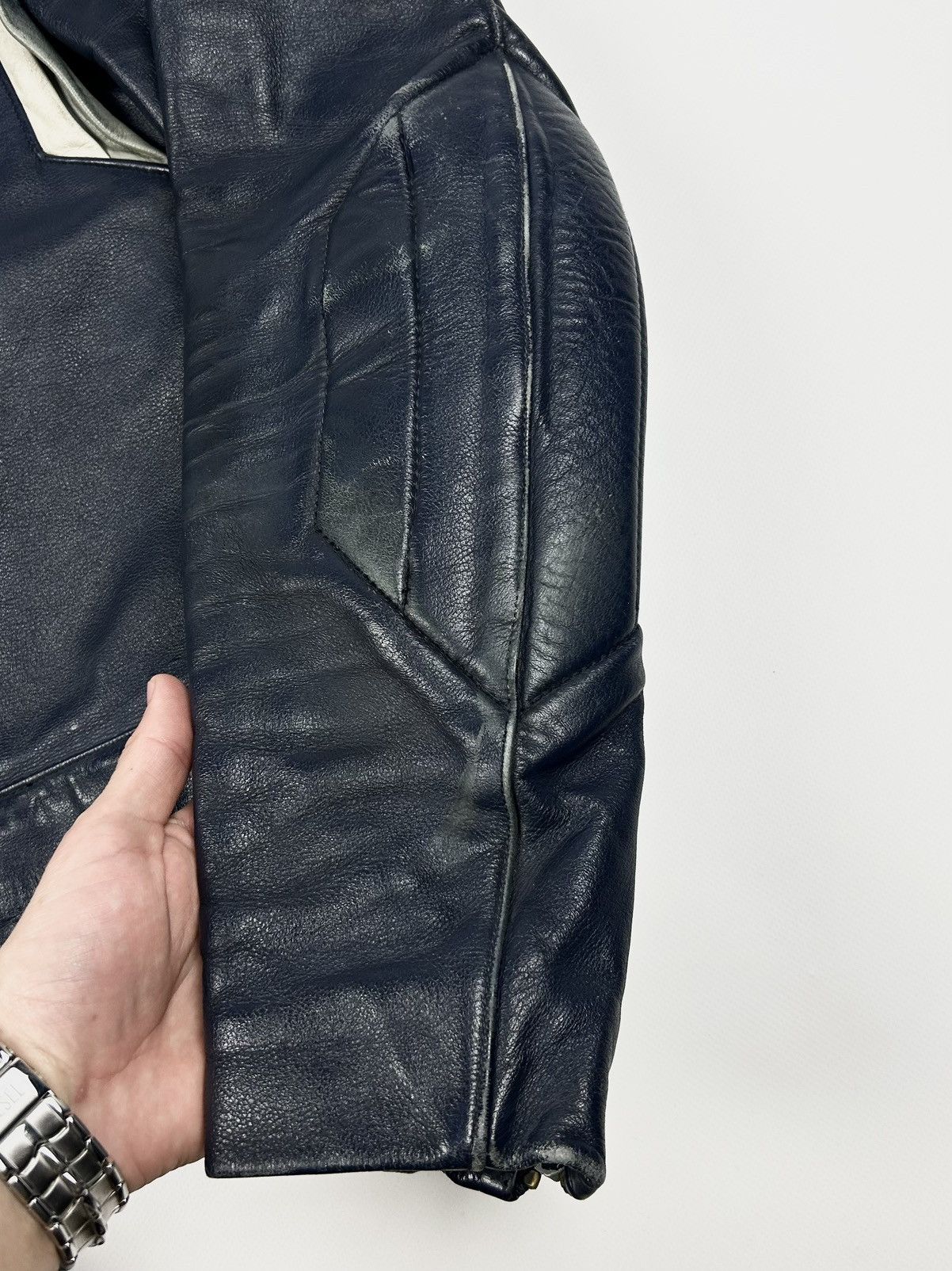 Vintage Rare Vintage 80s Harro Racing Leather Jacket Avantgarde Size US L / EU 52-54 / 3 - 17 Thumbnail