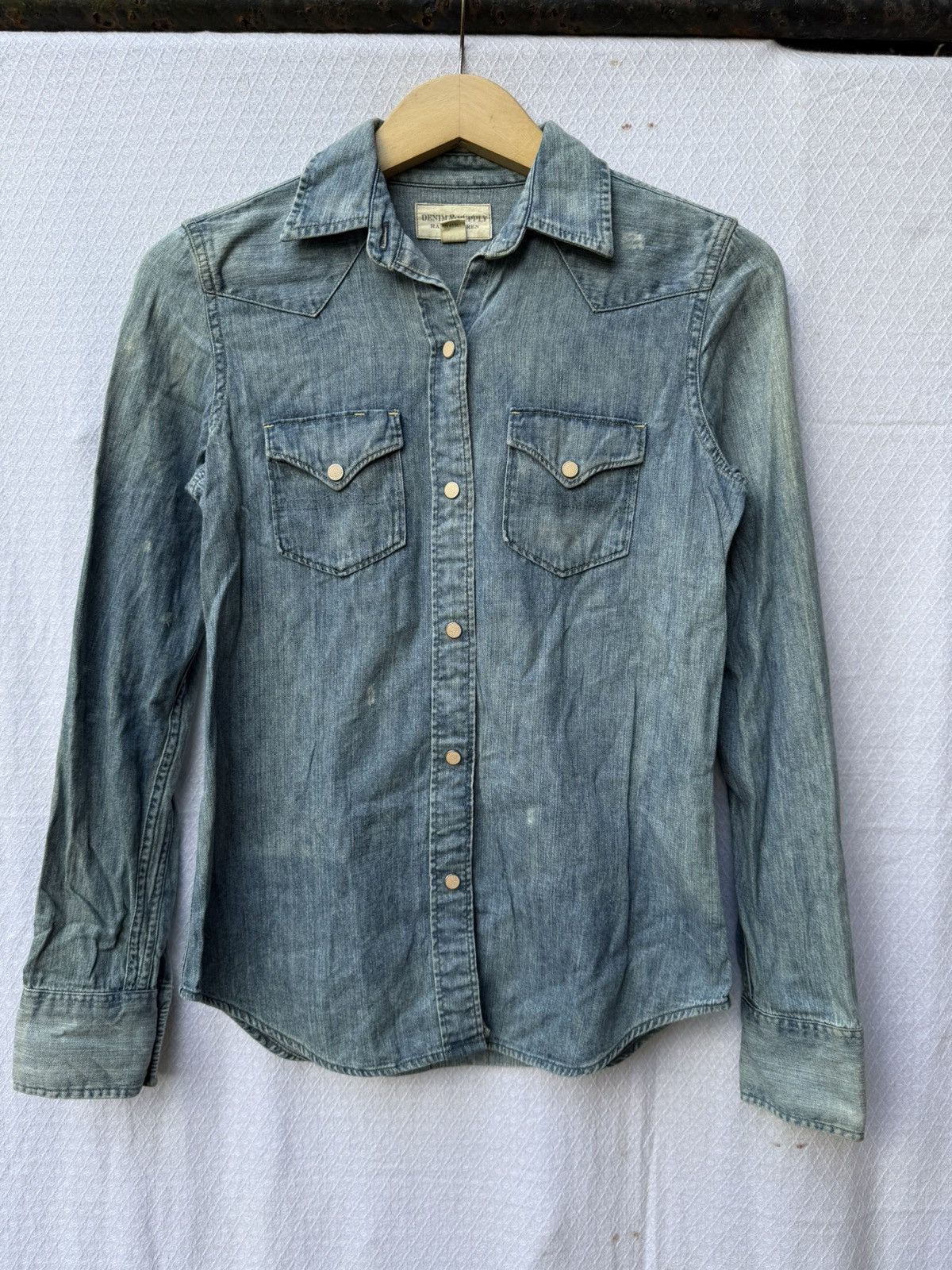 RRL Ralph Lauren Ralp Lauren Supply Denim Button Up Size US S / EU 44-46 / 1 - 1 Thumbnail