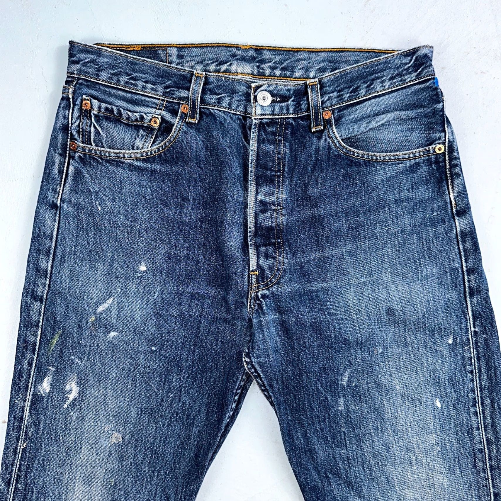 Levi's VINTAGE Levi's 501 XX Straight Leg Jeans 90s Blue Light Wash 33x36 Mens Size US 33 - 2 Thumbnail