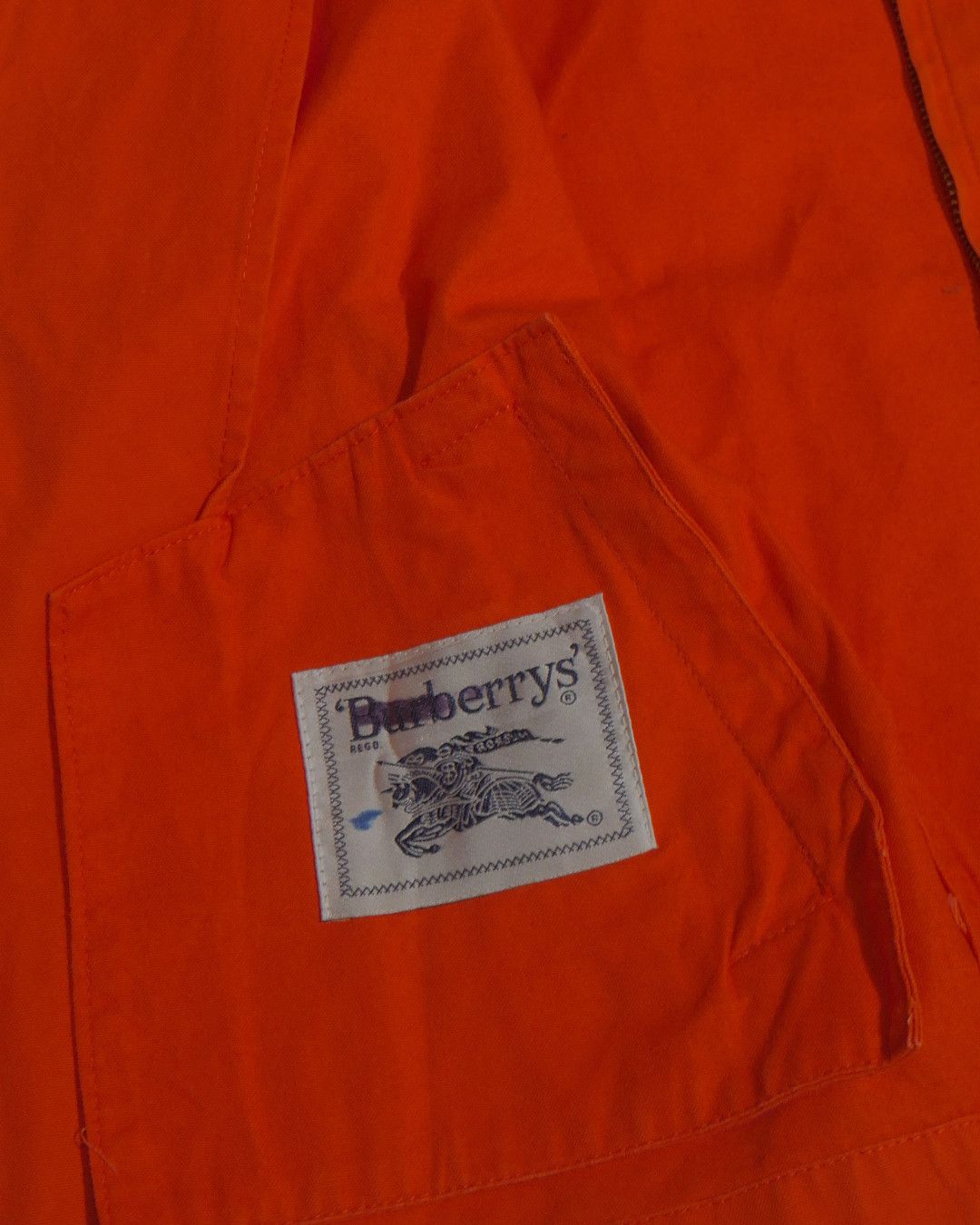 Burberry Prorsum 1980s Fireman Orange Cropped Work Jacket Size US M / EU 48-50 / 2 - 6 Thumbnail