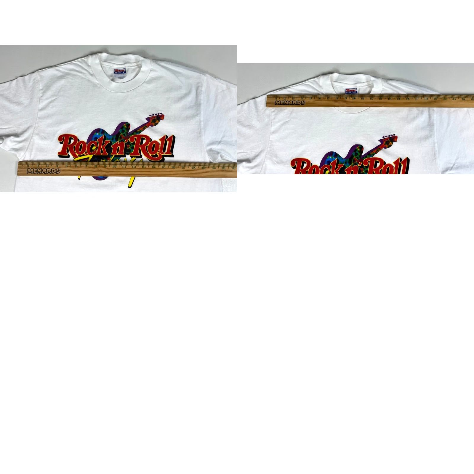 Hanes VINTAGE Hanes Rock T-Shirt Unisex Adults L White Rock Fantasy Camp 90s Size US L / EU 52-54 / 3 - 8 Thumbnail