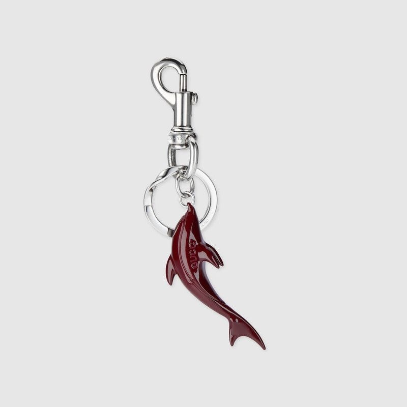 Gucci oc11z1225 Size: OS / Engraved Dolphin Keychain Charm Size ONE SIZE - 1 Thumbnail