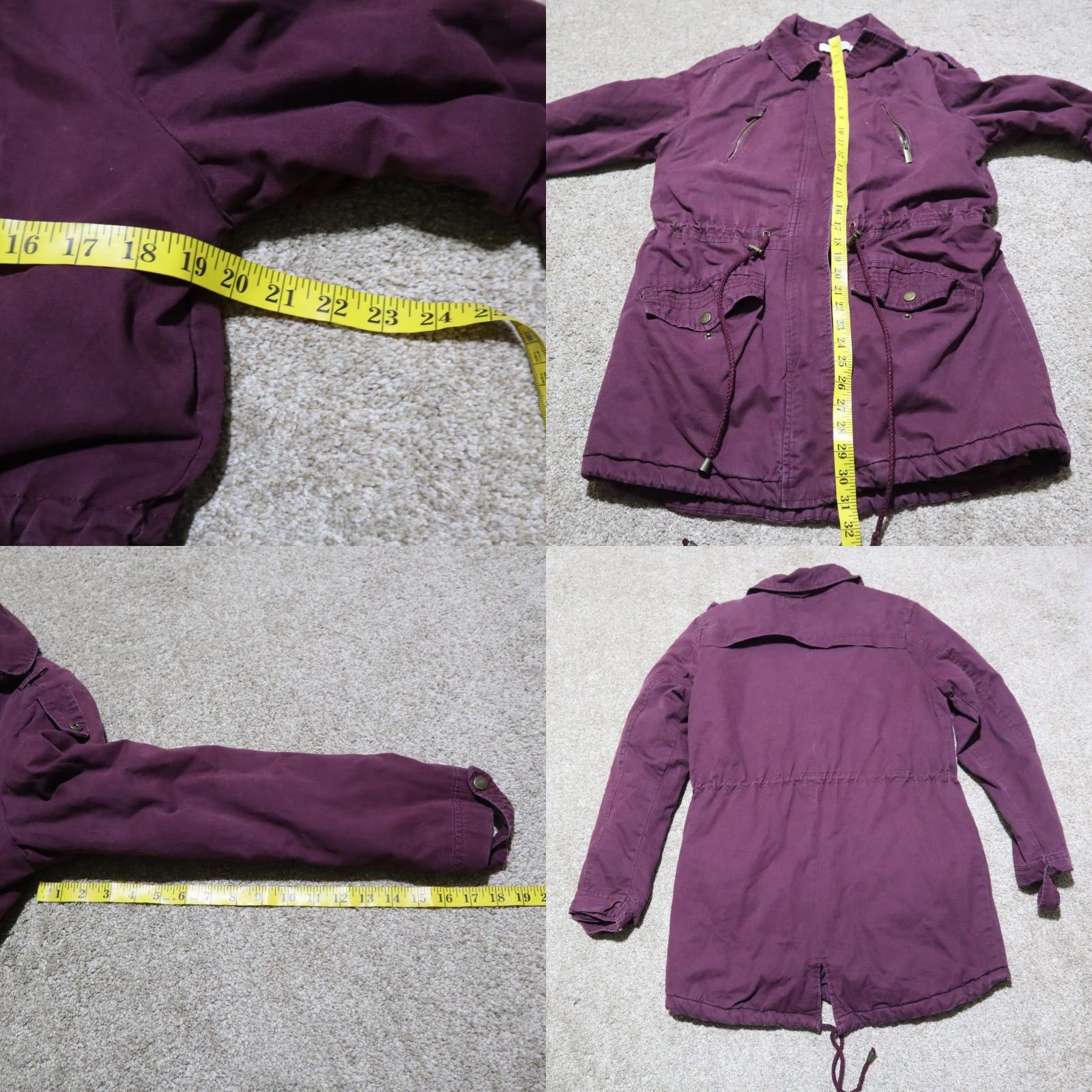 Vintage Charlotte Russe Jacket Women XS Purple Button Zip Outdoor Coat Adult Regular Size XS Size XS / US 0-2 / IT 36-38 - 8 Thumbnail