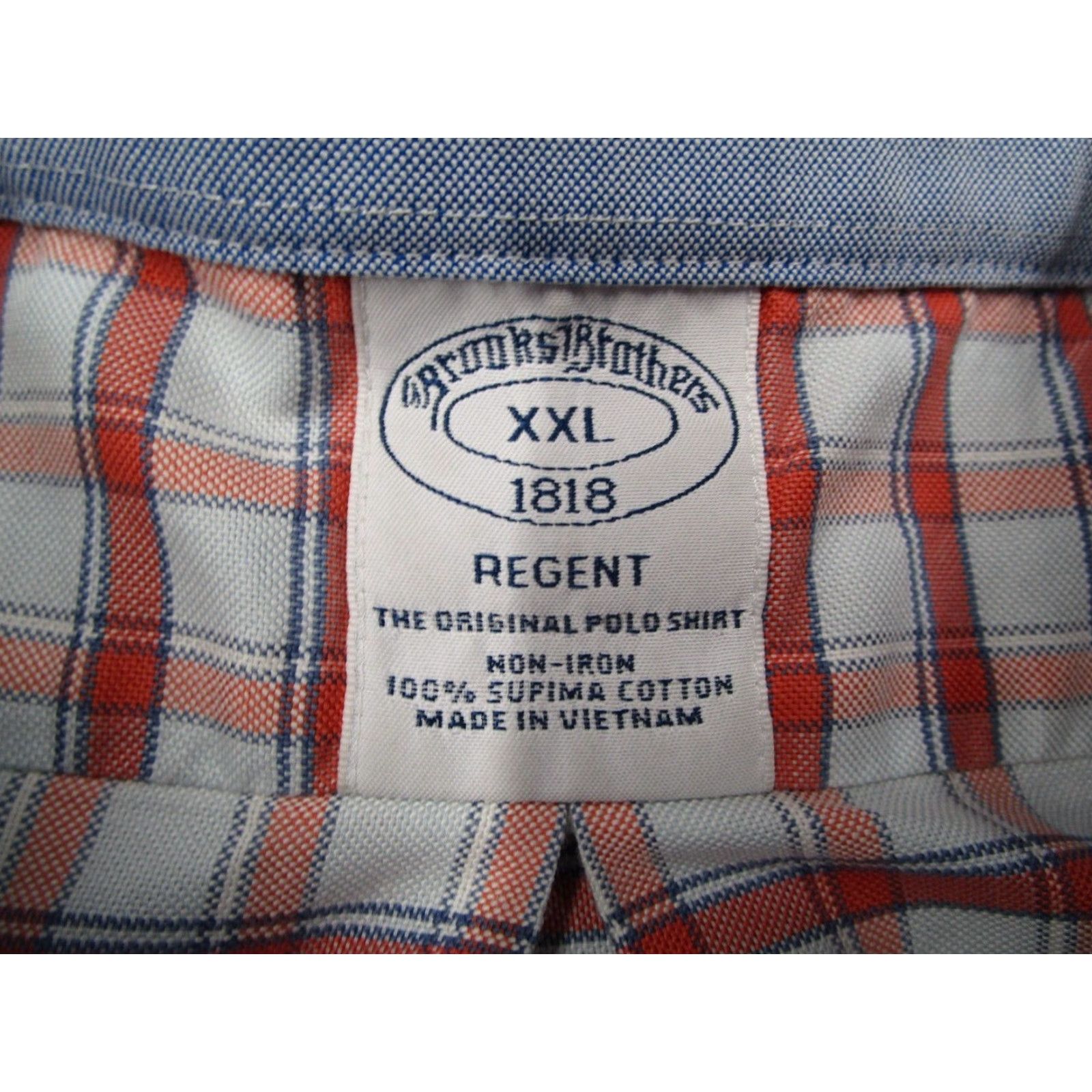 Brooks Brothers Brooks Brothers Regent Shirt Mens 2XL Red Button-Up Supima Non-Iron H Size US XXL / EU 58 / 5 - 3 Thumbnail