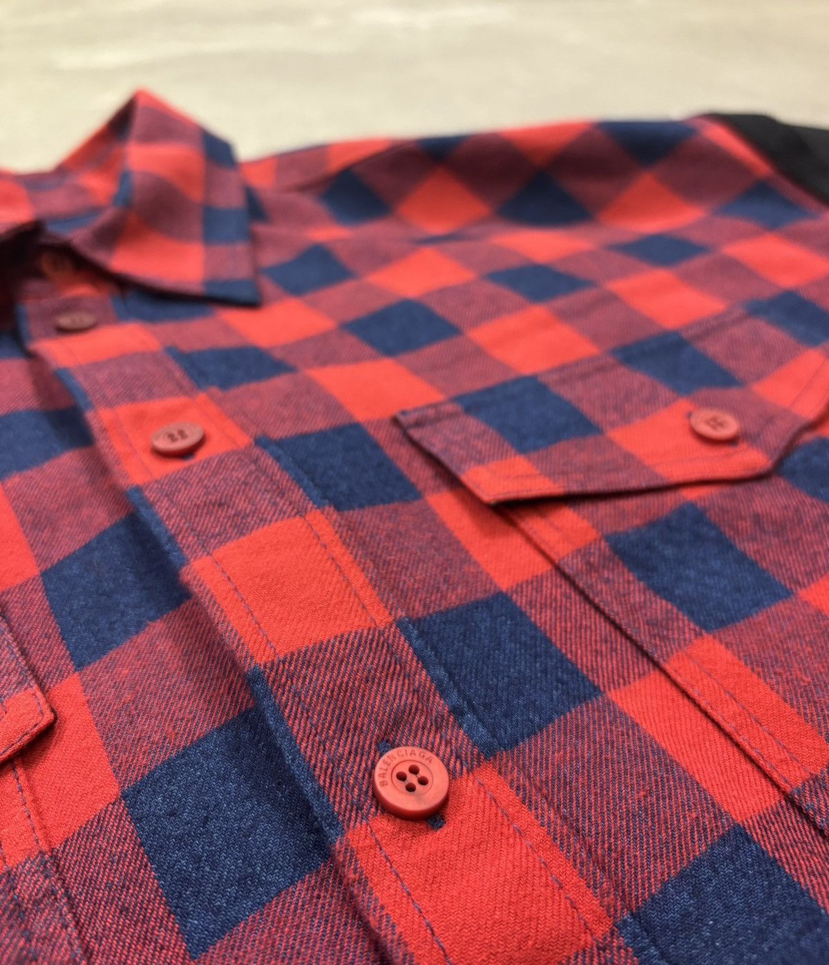 Balenciaga Balenciaga Unifit Flannel Hybrid Gingham Check Jacket Size US M / EU 48-50 / 2 - 7 Thumbnail