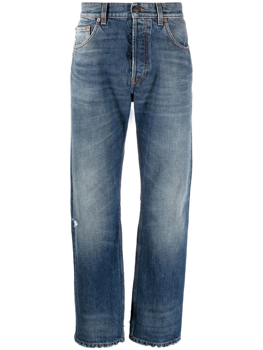 image of Balenciaga O1In1G0124 Slim Fit Pants In Blue, Men's (Size 30)