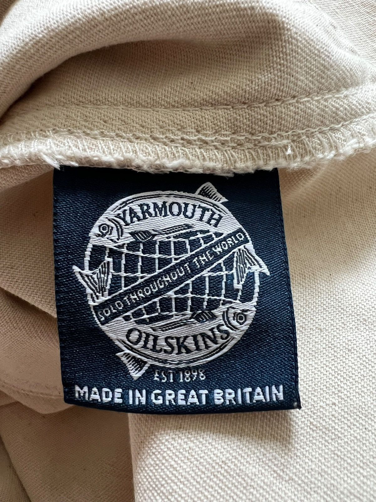 Vintage Yarmouth Oilskins 🇬🇧 Canvas Military Style Smock Work Shirt Size US M / EU 48-50 / 2 - 13 Thumbnail