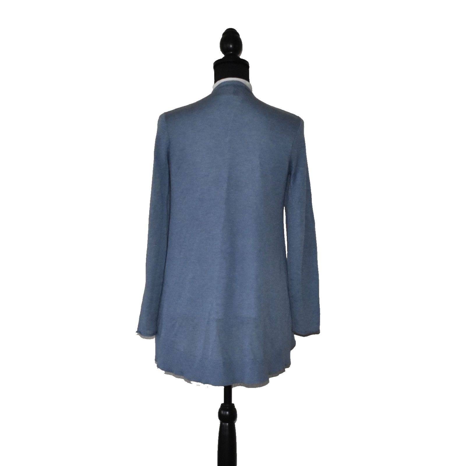 Eileen Fisher EILEEN FISHER Merino Wool Open Front Cardigan Sweater Sz XS Size XS / US 0-2 / IT 36-38 - 3 Thumbnail