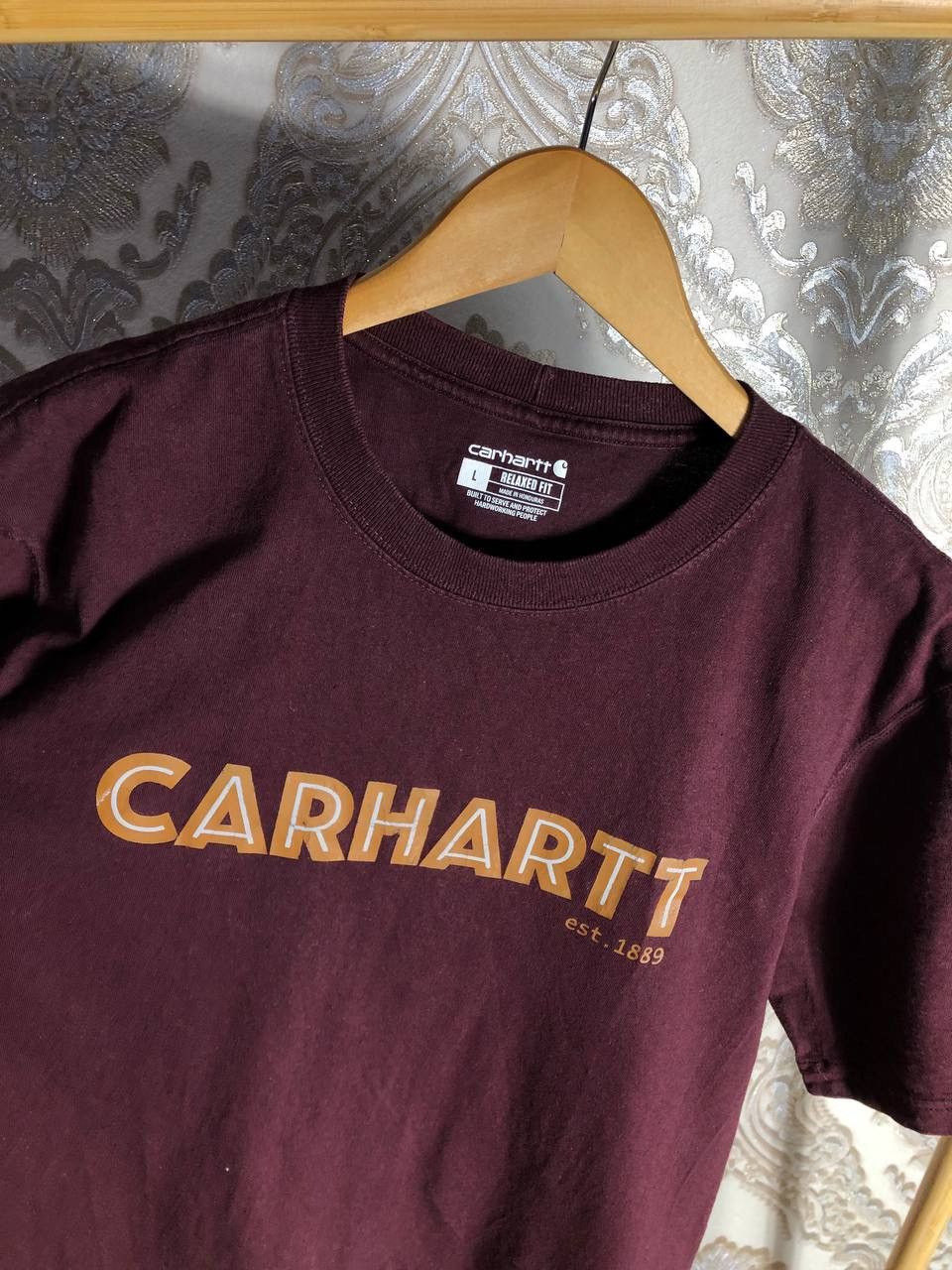 Carhartt Wip × Vintage VERY RARE CARHARTT WORK IN PROGRESS BIG LOGO T-SHIRT Y2K 90s Size US L / EU 52-54 / 3 - 2 Thumbnail