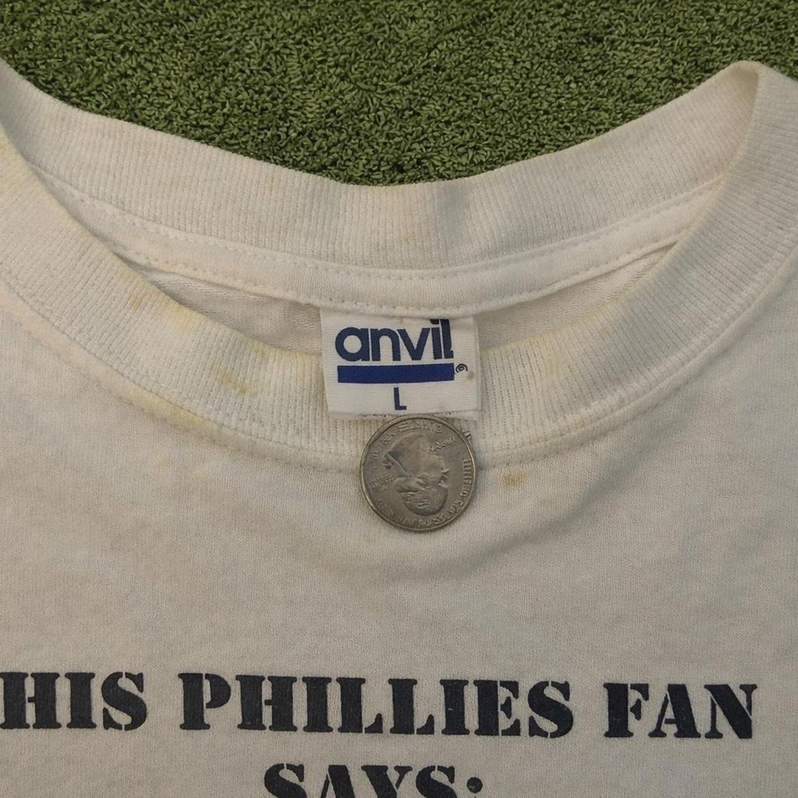 Anvil Vintage 90s philadelphia phillies graphic Size US L / EU 52-54 / 3 - 3 Thumbnail