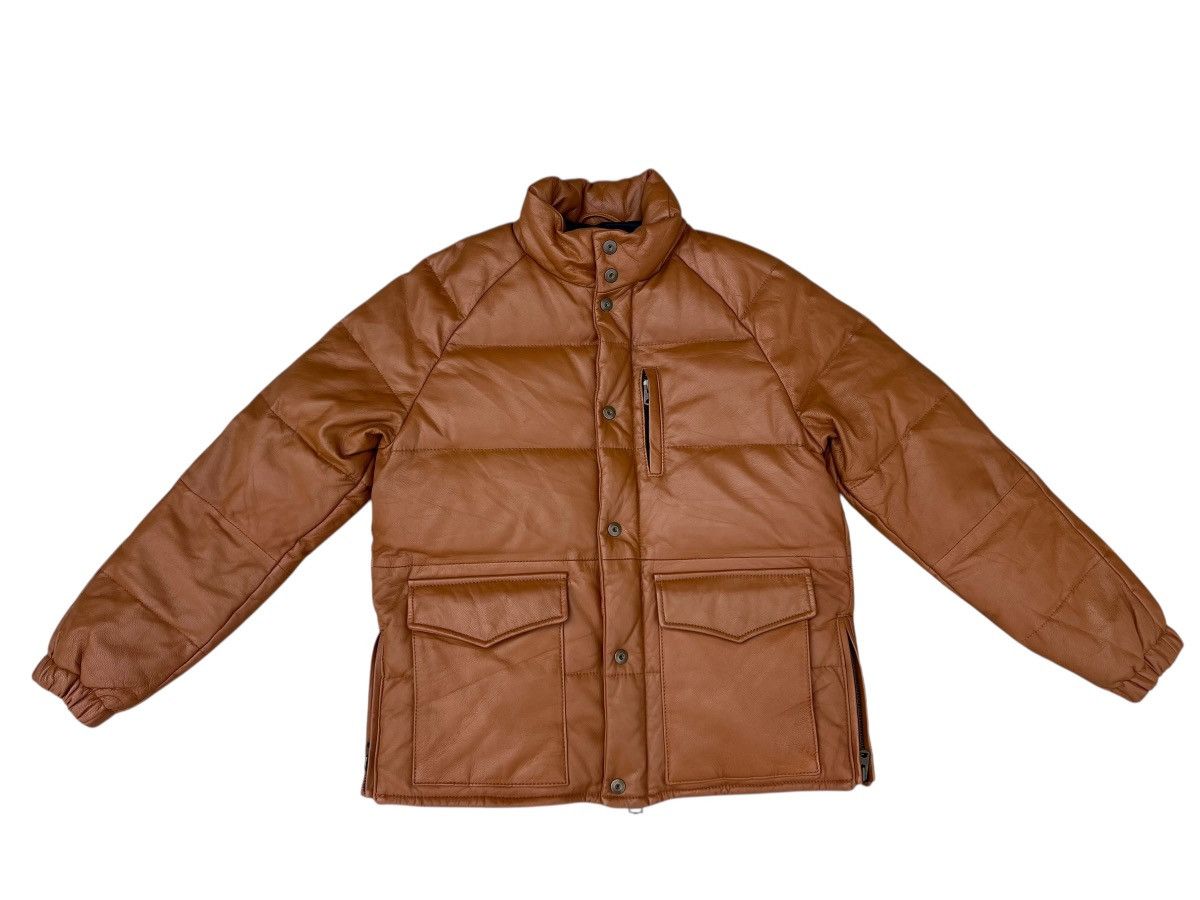 JACKROSE Jackrose Goatskin Leather Down Feather Puffer Jacket Size US M / EU 48-50 / 2 - 1 Thumbnail