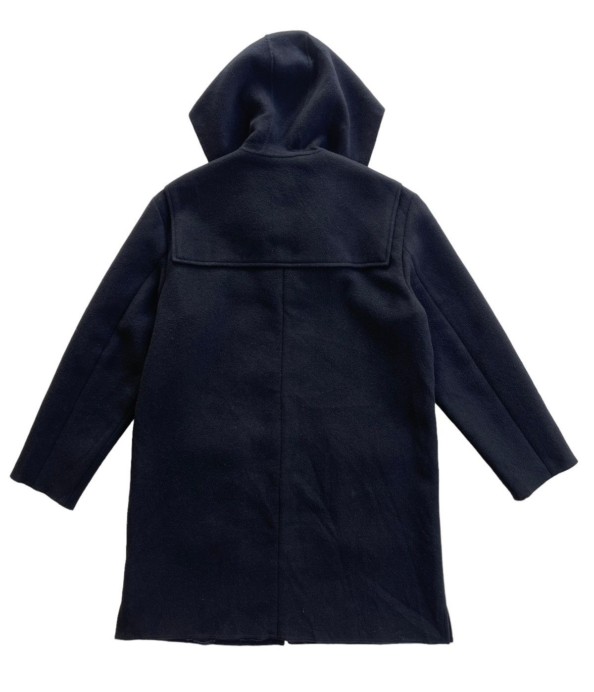 Japanese Brand Mademoiselle Non Non Hooded Boiled Wool Angola Parka Jacket Size US L / EU 52-54 / 3 - 3 Thumbnail