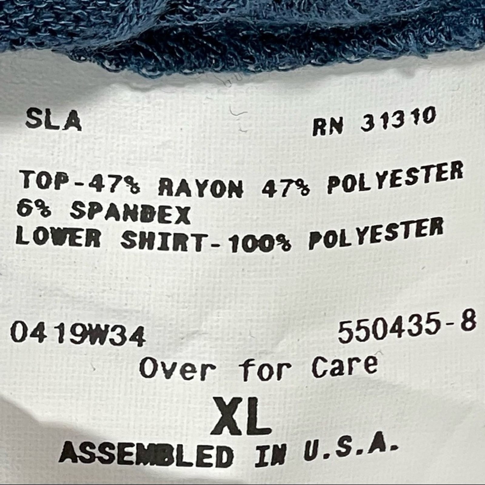 Other AB Studio Blue Knit Sweater Faux Layer XL NWT Size XL / US 12-14 / IT 48-50 - 7 Thumbnail