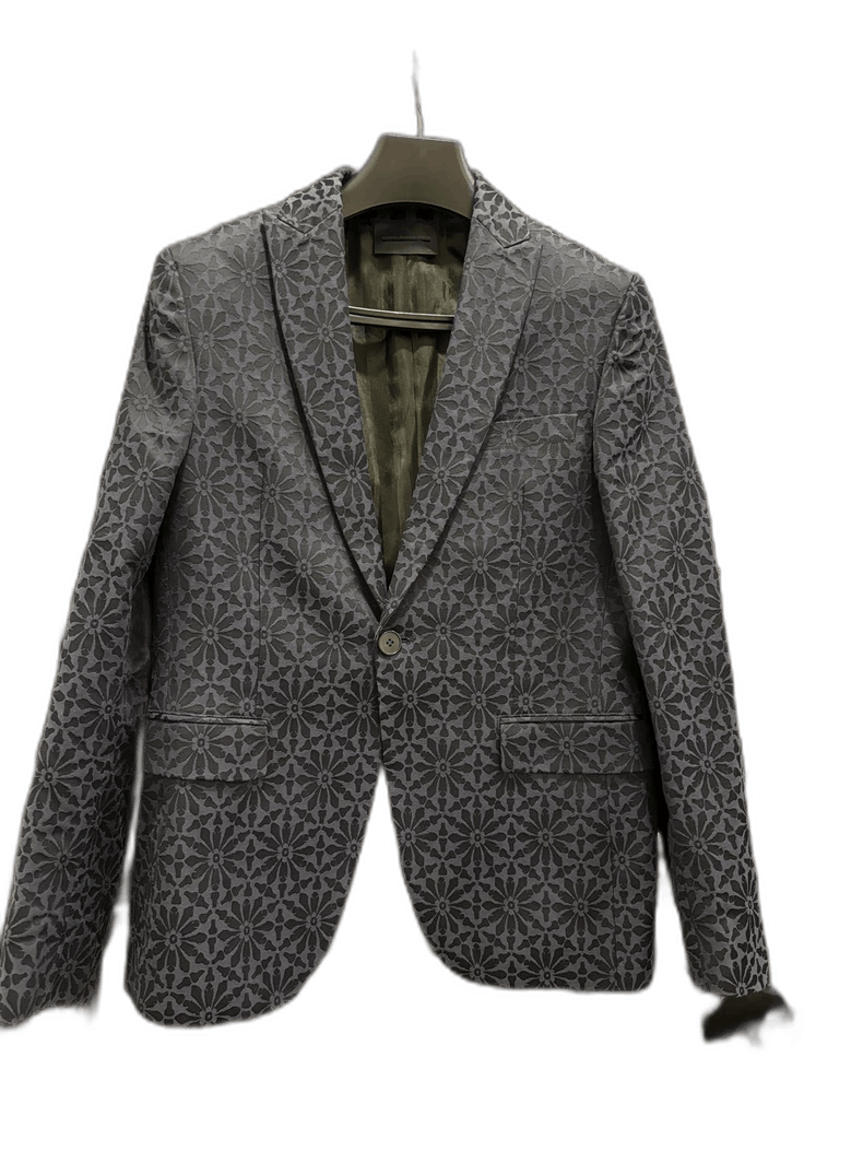 Diesel Diesel Black Gold Floral Blazer Suit Set Size US L / EU 52-54 / 3 - 1 Thumbnail