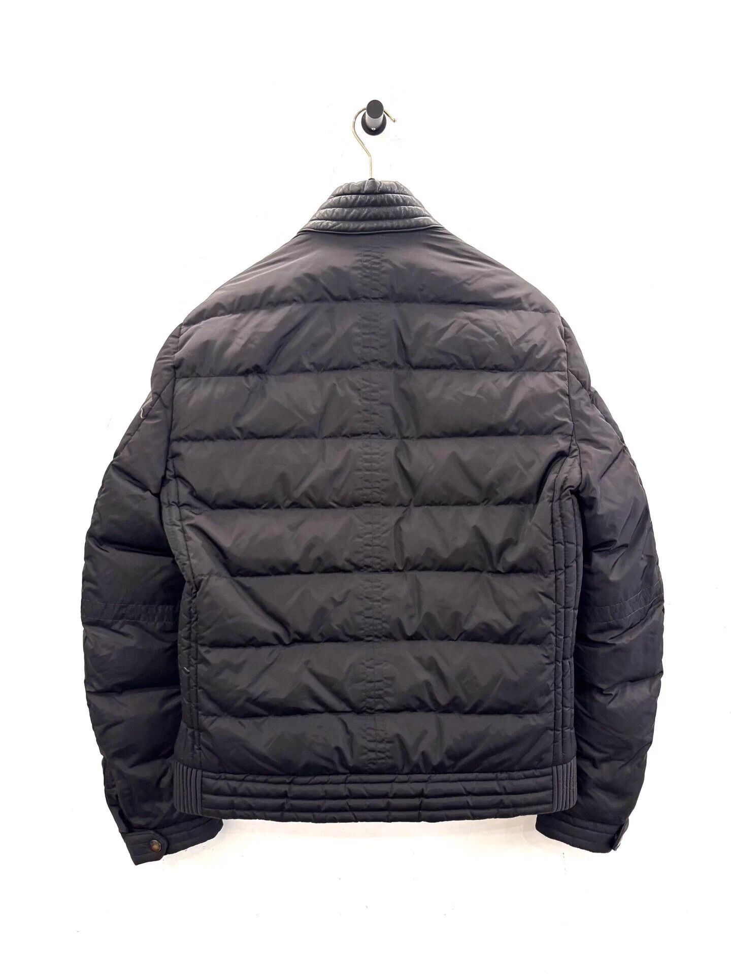 Moncler Moncler Allemand Men's Black Leather SideLog Biker Puffer Size US S / EU 44-46 / 1 - 2 Thumbnail