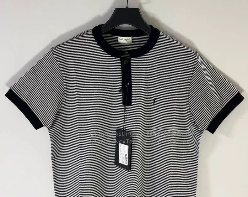 Saint Laurent Paris Saint Laurent Paris Men's Short Sleeve Polo. Size US S / EU 44-46 / 1 - 3 Thumbnail