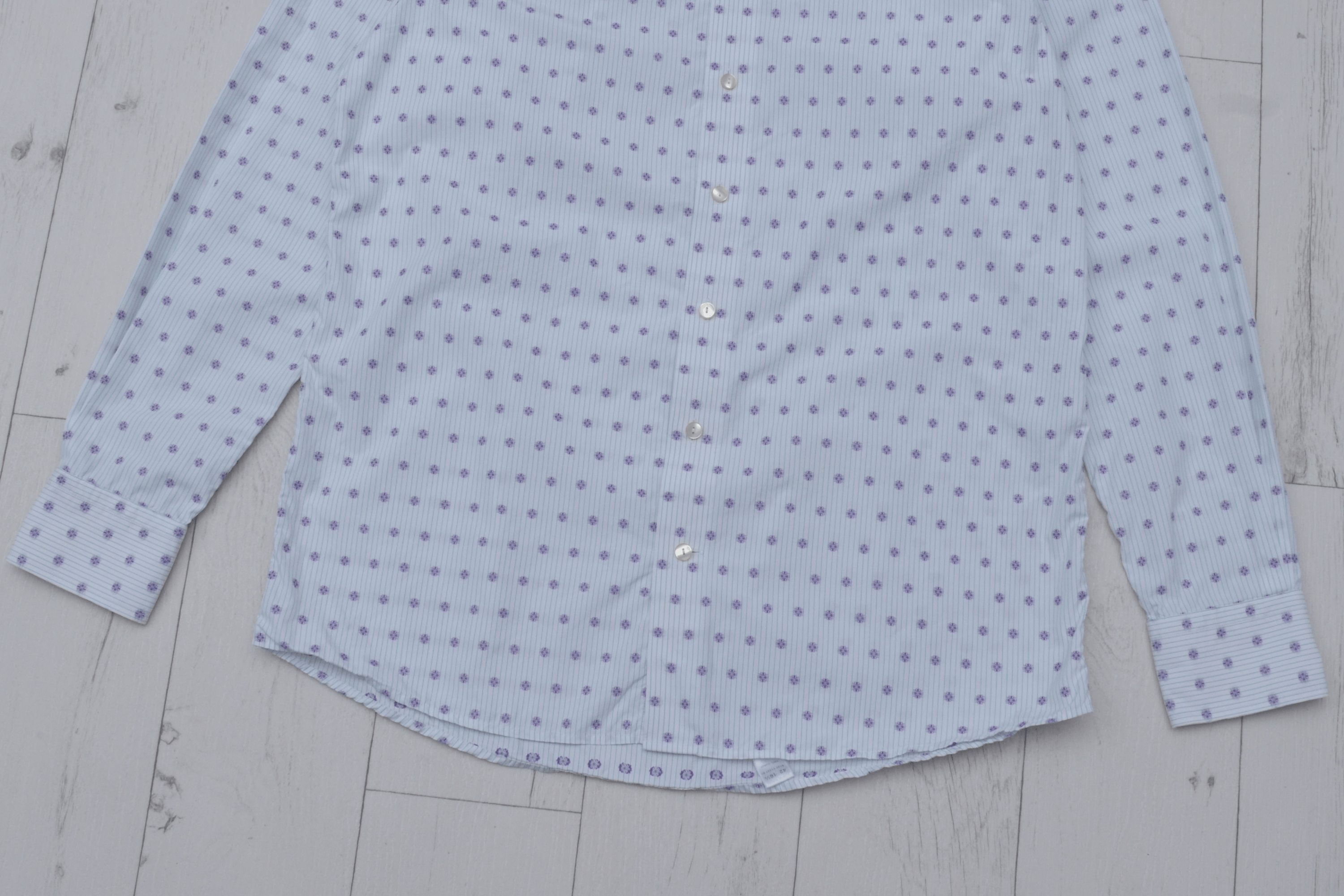 Eton Eton Contemporary Fit Printed Dress Casual Shirt Size 42 Size US L / EU 52-54 / 3 - 3 Thumbnail