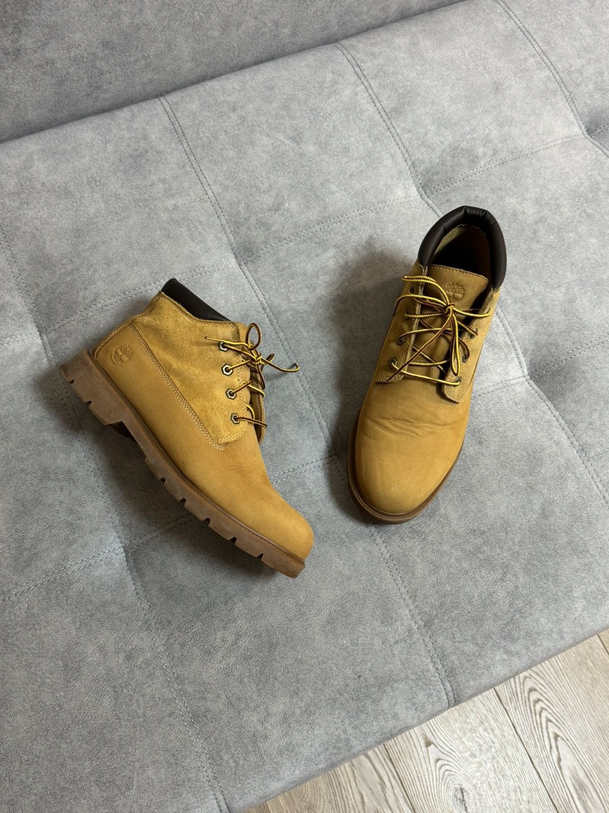 Timberland × Vintage Timberland ankle boots shoes suede leather 10 10.5 44.5 size Size US 10.5 / EU 43-44 - 3 Thumbnail