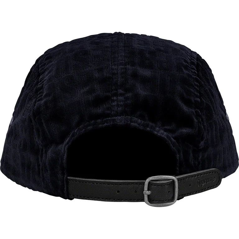 Supreme Supreme Velvet Pattern Camp Cap 'Black' Size ONE SIZE - 2 Thumbnail