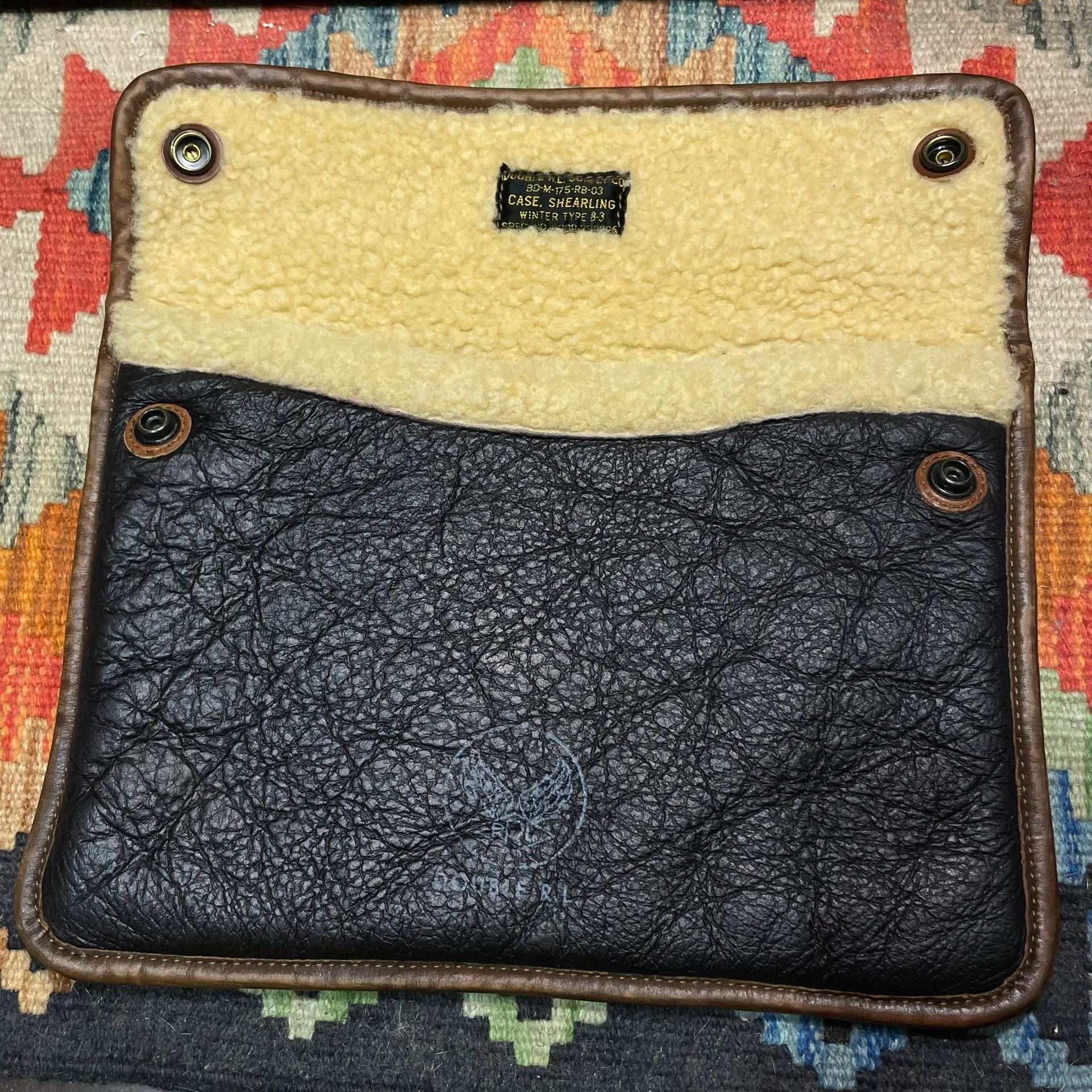 RRL Ralph Lauren RRL Shearling B3 Clutch Bag Size ONE SIZE - 1 Thumbnail