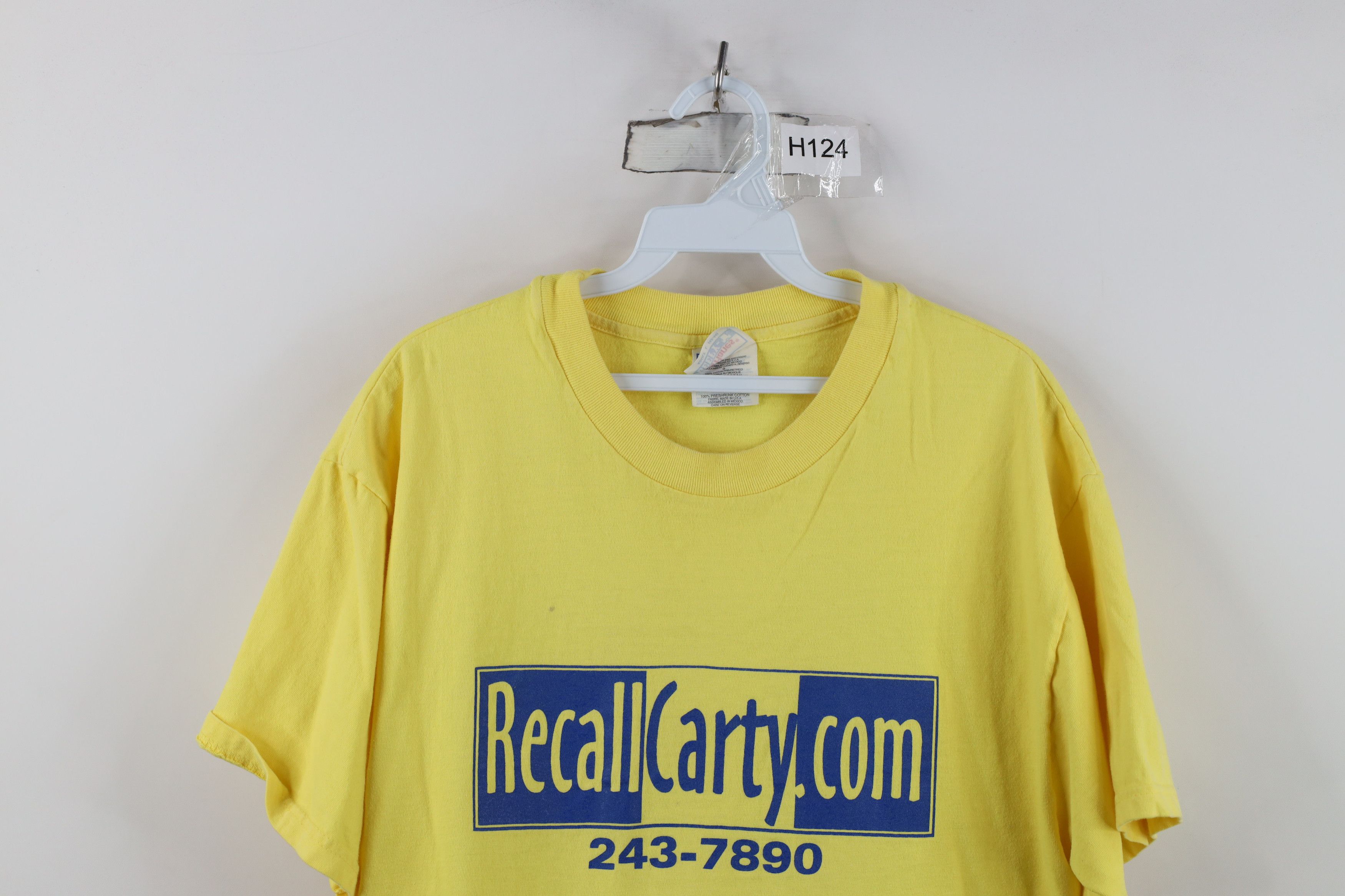 Vintage Vintage Y2K Finkbeiner Toledo Ohio Mayor T-Shirt Yellow Size US L / EU 52-54 / 3 - 2 Thumbnail