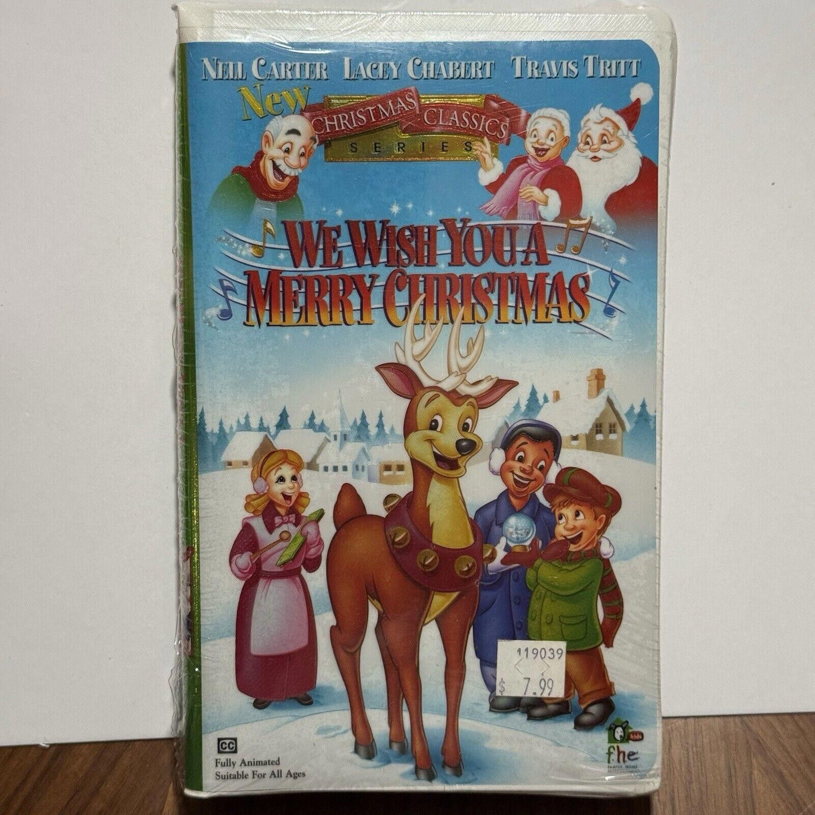 Designer We Wish You A Merry Christmas VHS Clamshell 1999 RARE Sealed Size ONE SIZE - 1 Thumbnail