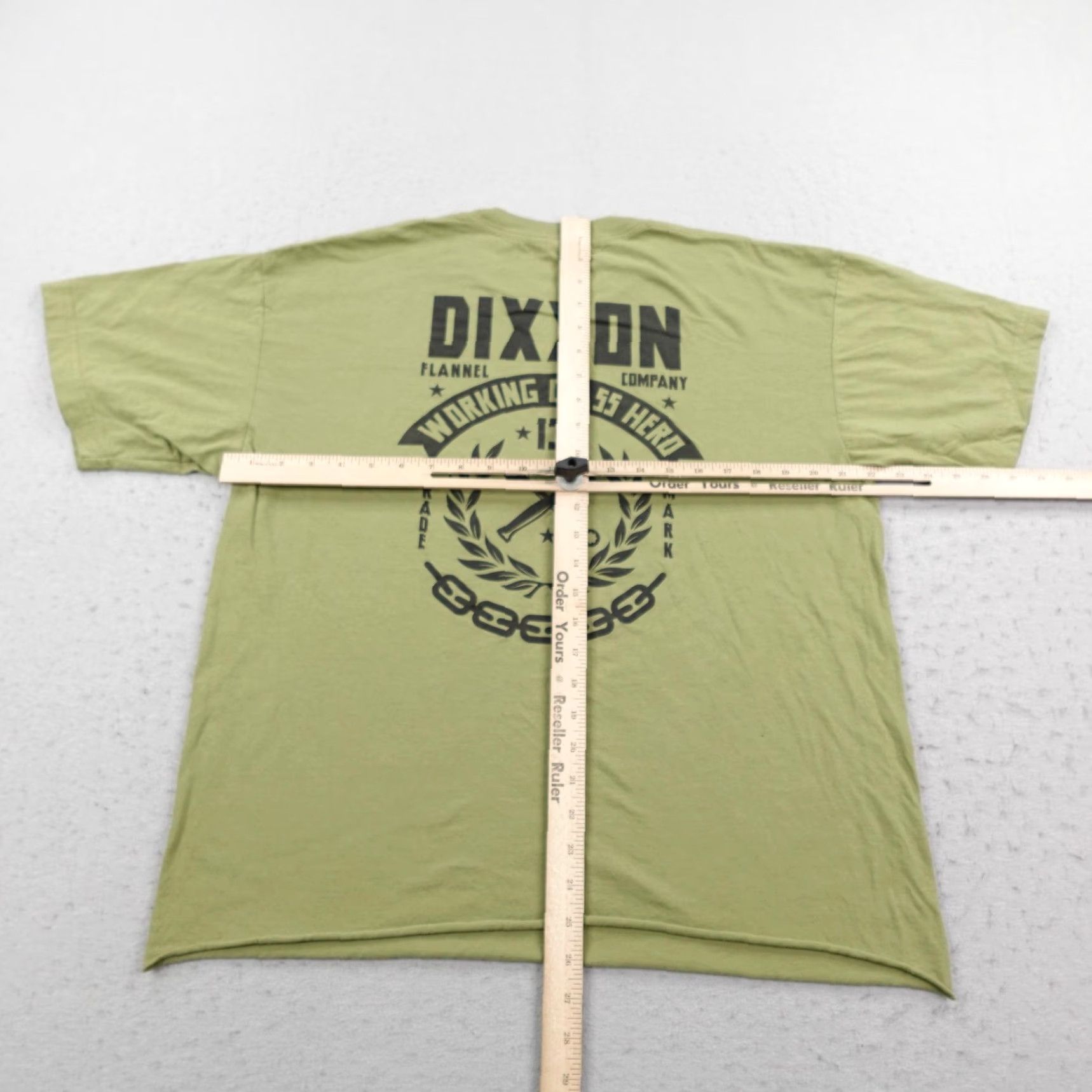 Vintage Dixxon Shirt Mens XL Green Working Class Hero Graphic Tee Workwear Made In USA Size US XL / EU 56 / 4 - 6 Thumbnail