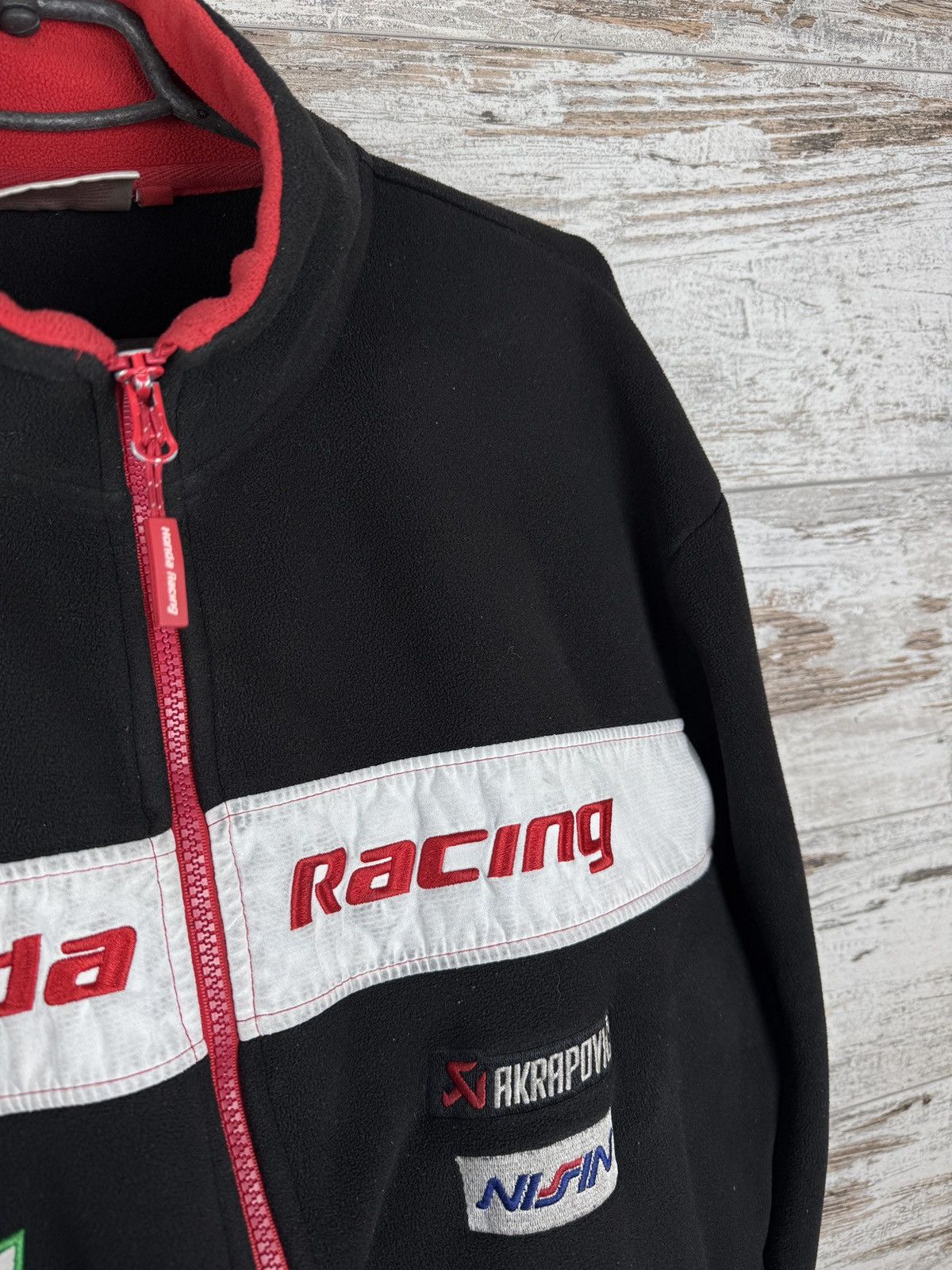 Honda Mens Vintage Honda Racing fleece jacket olympic full zip Size US XL / EU 56 / 4 - 7 Thumbnail